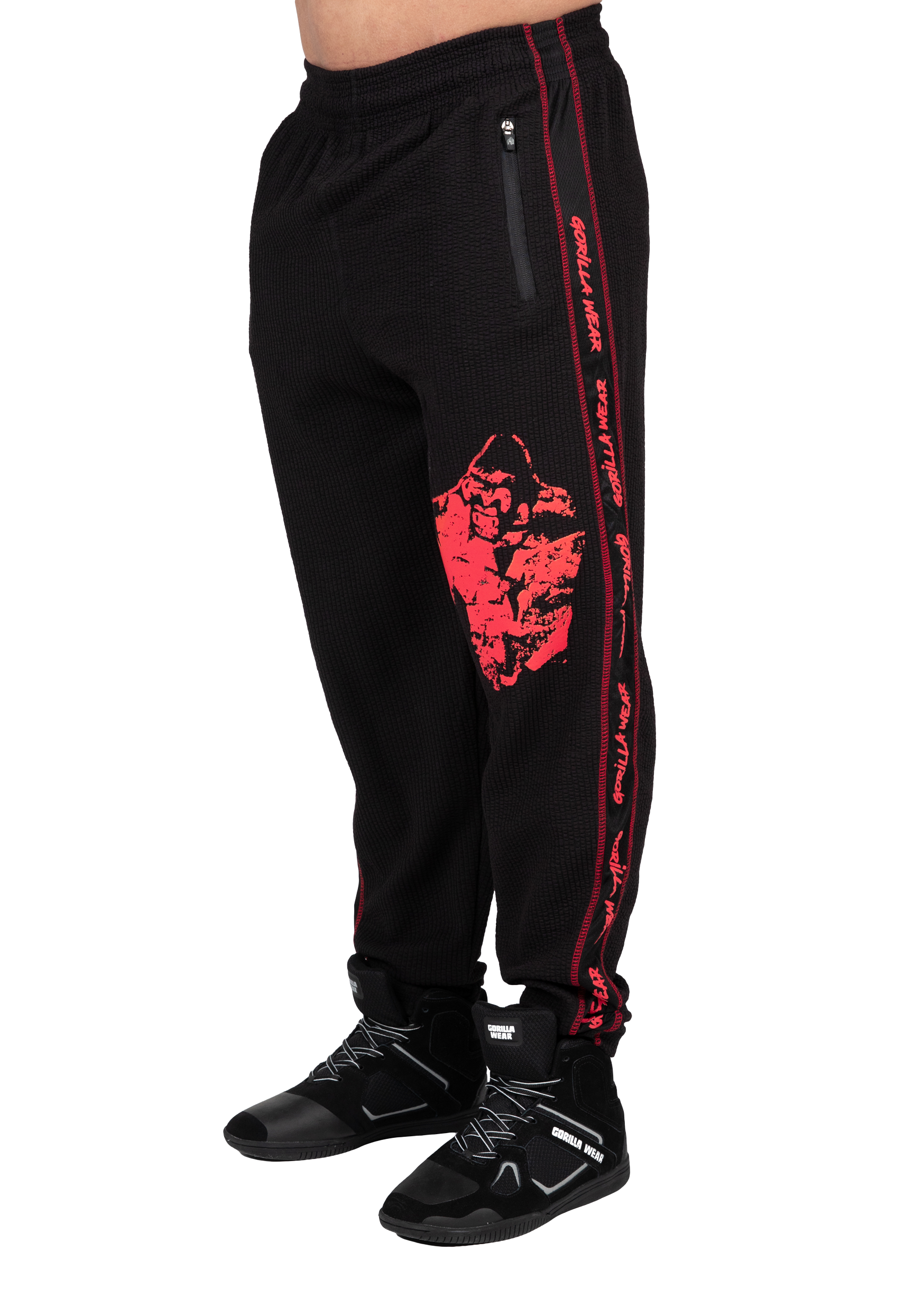 Gorilla Wear Buffalo Old School Workout Pants Pants Black/Red