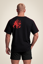 Gorilla Wear Buffalo Old School Workout Top T-Shirt & Tops Black/Red