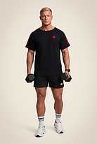 Gorilla Wear Buffalo Old School Workout Top T-Shirt & Tops Black/Red