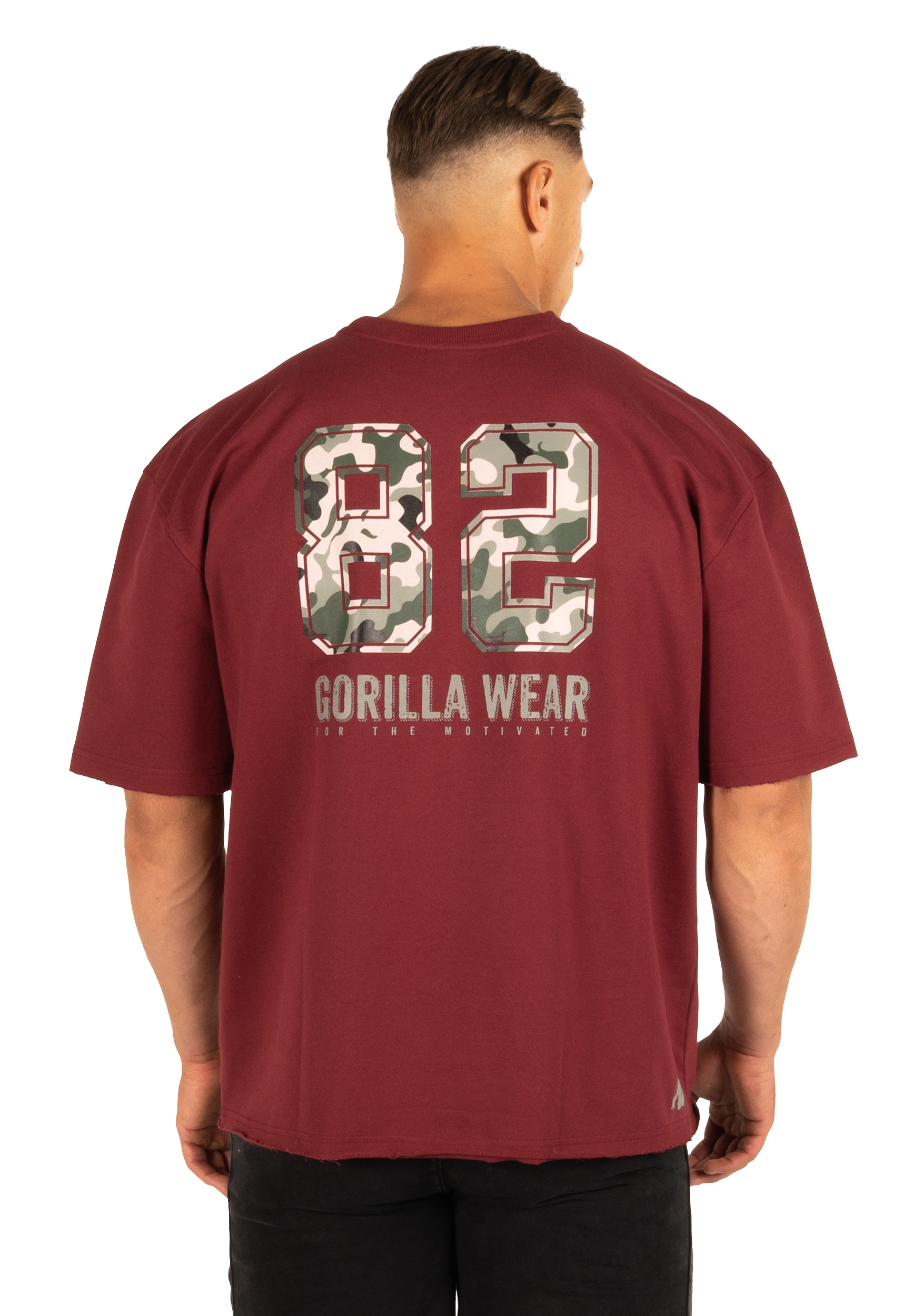 Gorilla Wear Callaway Oversized T-Shirt T-Shirt & Tops Burgundy