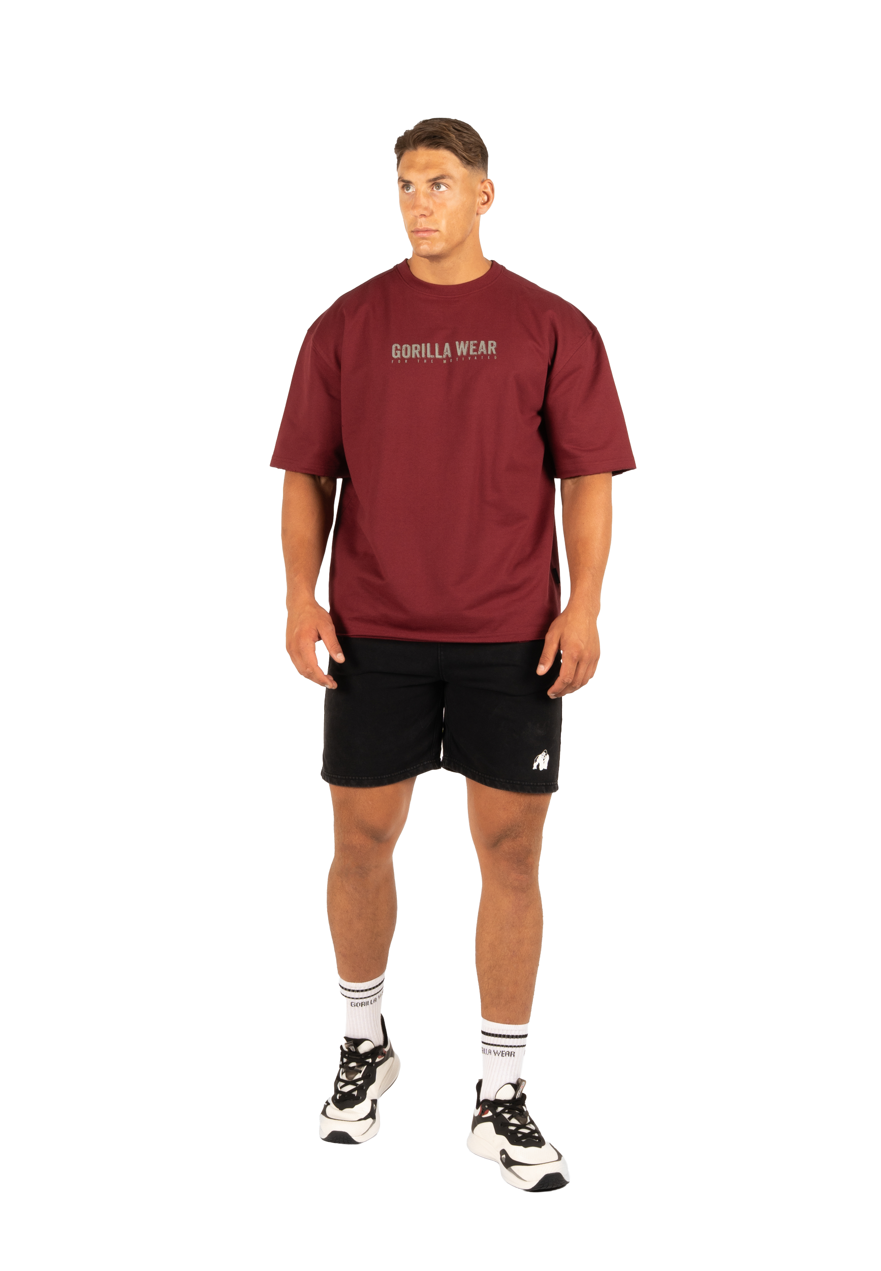 Gorilla Wear Callaway Oversized T-Shirt T-Shirt & Tops Burgundy