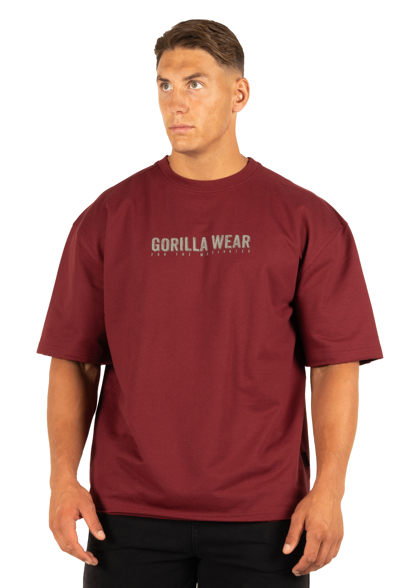 Gorilla Wear Callaway Oversized T-Shirt T-Shirt & Tops Burgundy