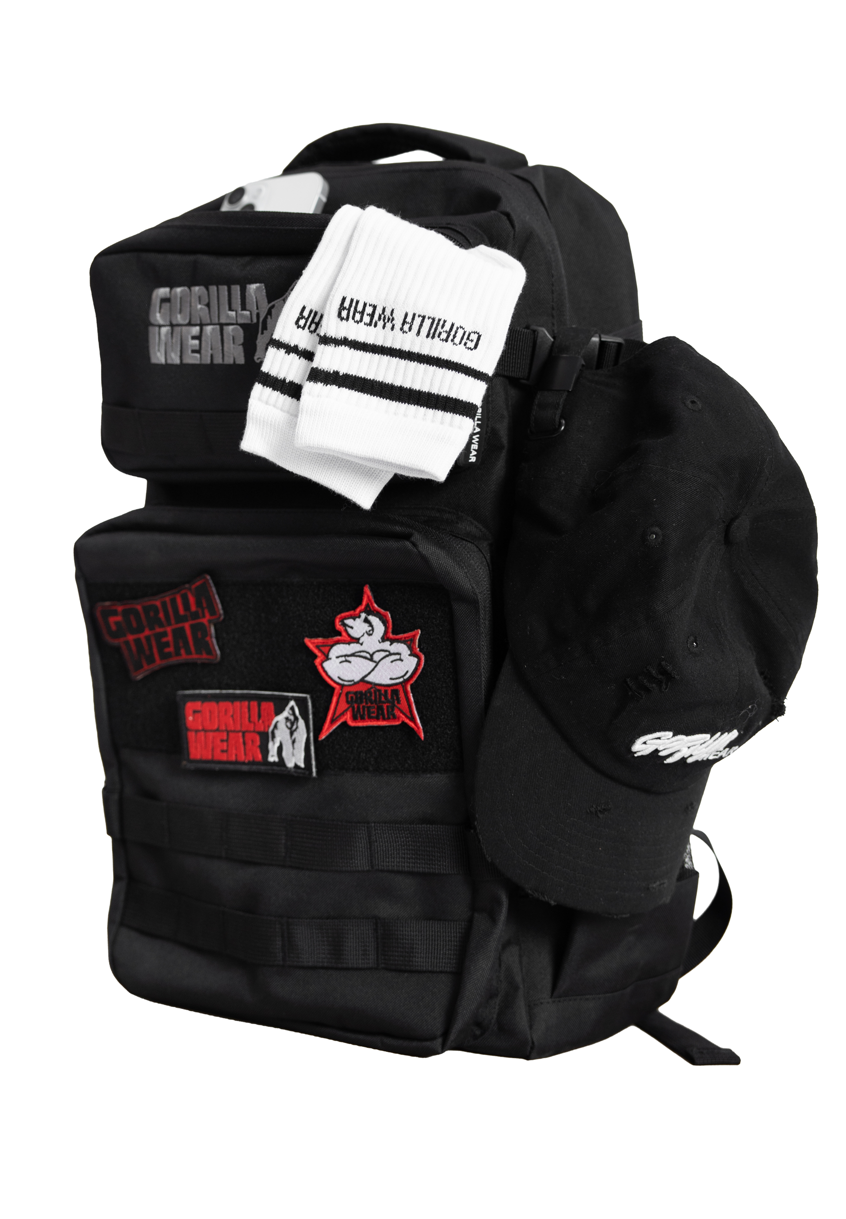 Gorilla Wear Cardiff Backpack Gym Bags & Backpacks Black