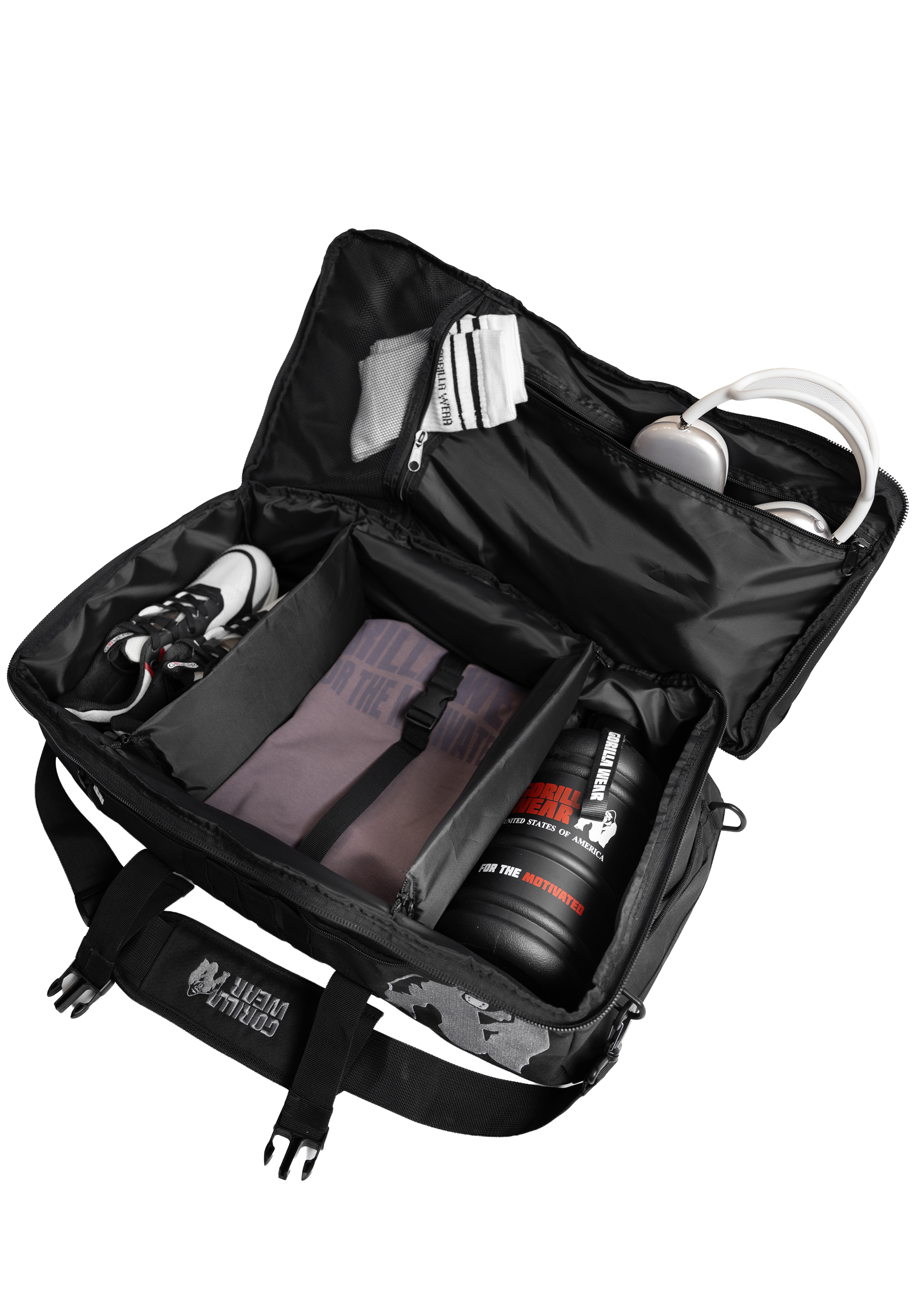 Gorilla Wear Cardiff Bag Gym Bags & Backpacks Black