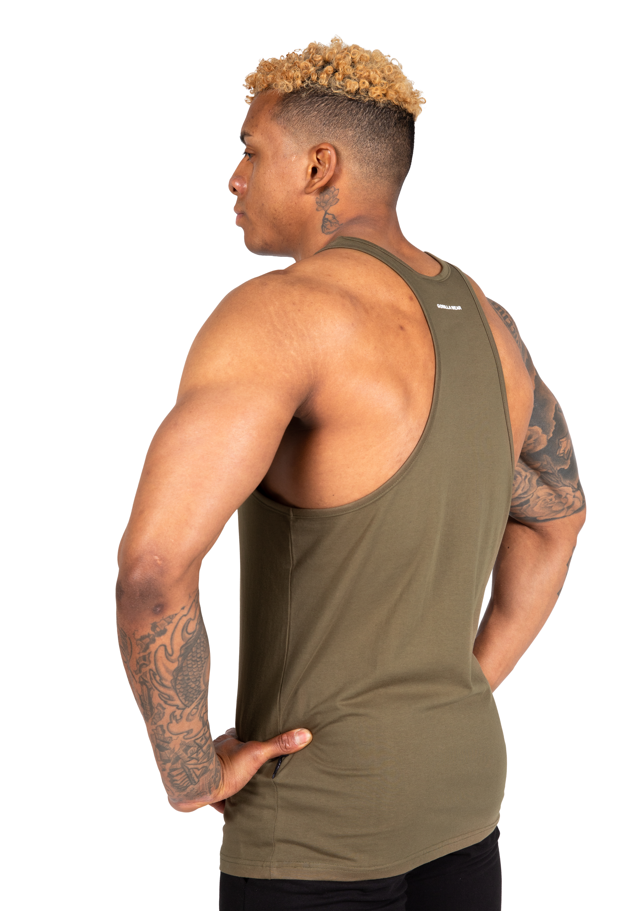 Gorilla Wear Carter Stretch Tank Top Tank Top Army Green