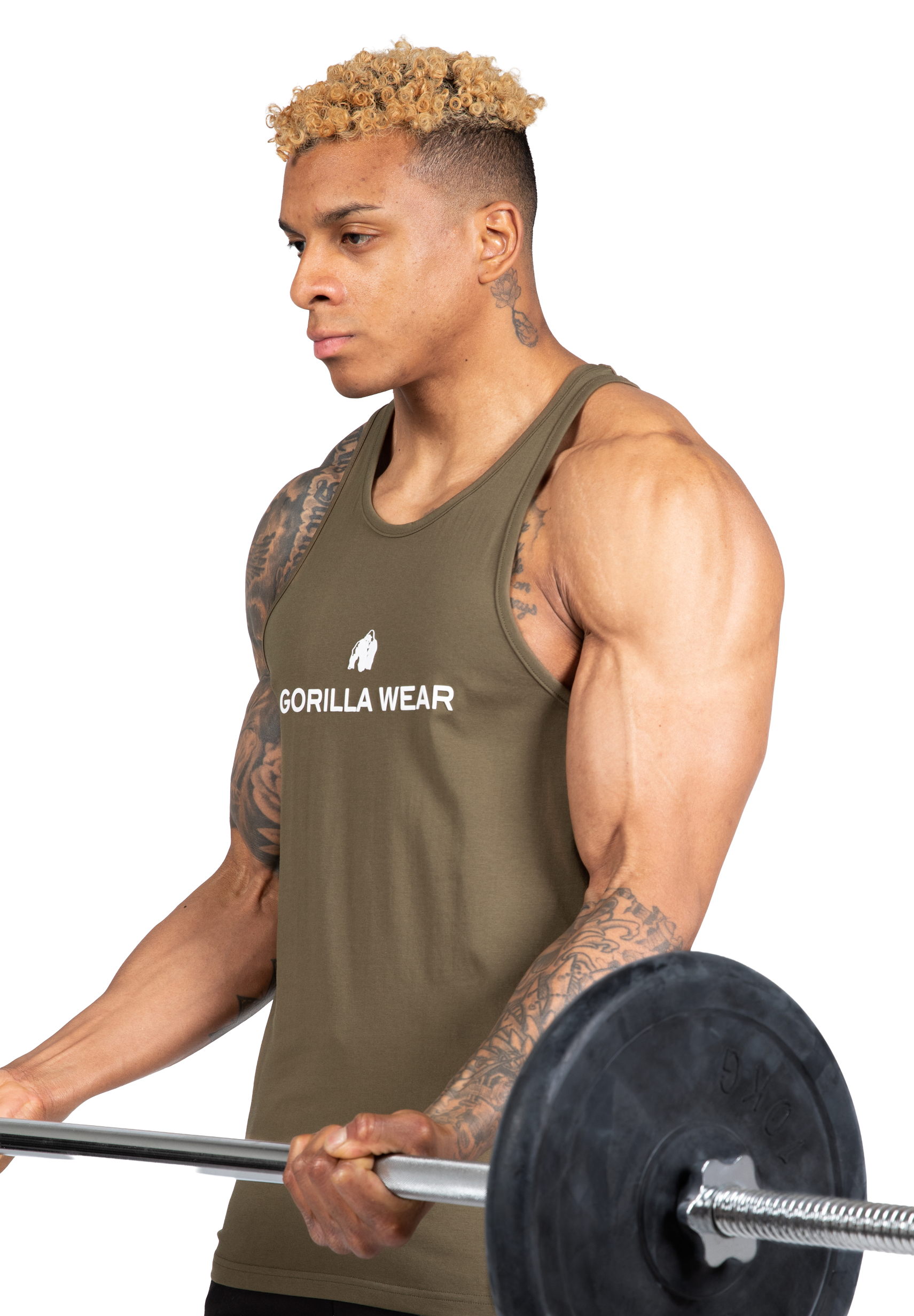 Gorilla Wear Carter Stretch Tank Top Tank Top Army Green