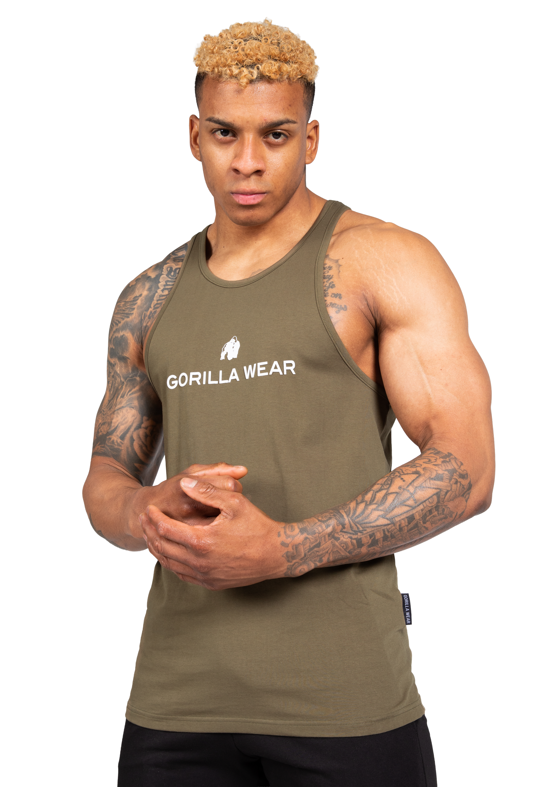 Gorilla Wear Carter Stretch Tank Top Tank Top Army Green