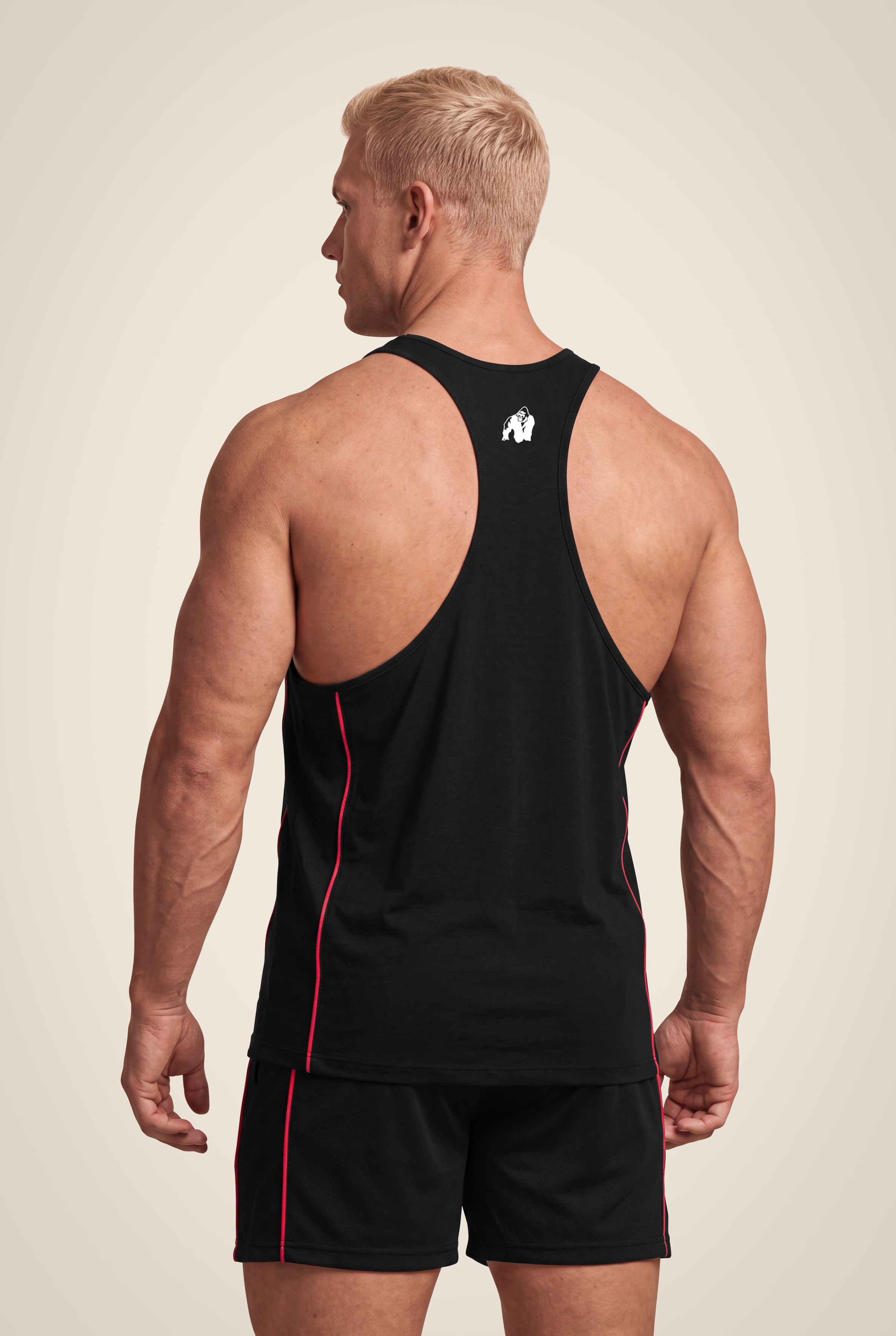 Gorilla Wear Casper Stringer Tank Top Black/Red