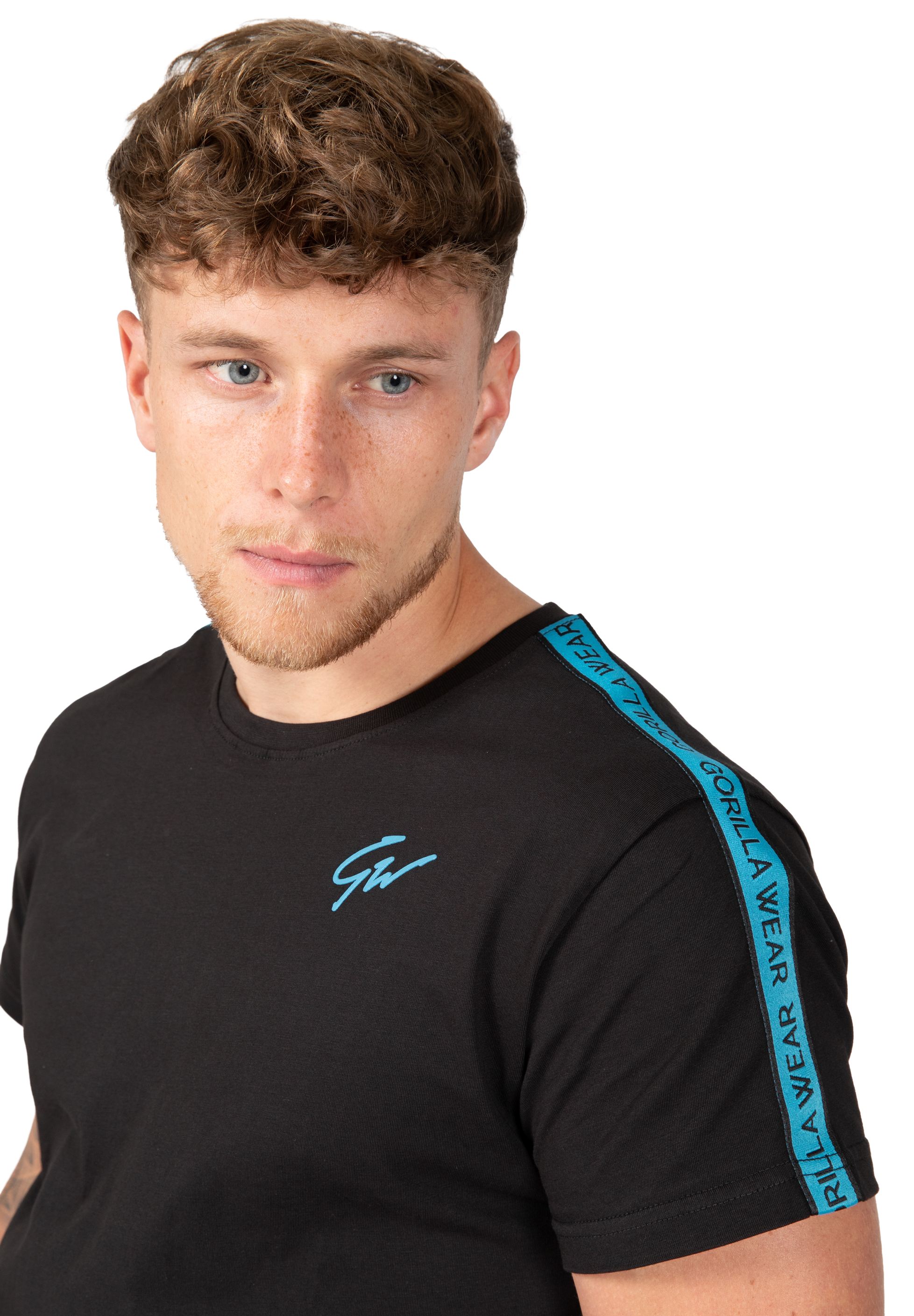 Gorilla Wear Chester T-shirt T-Shirt & Tops Black/Blue