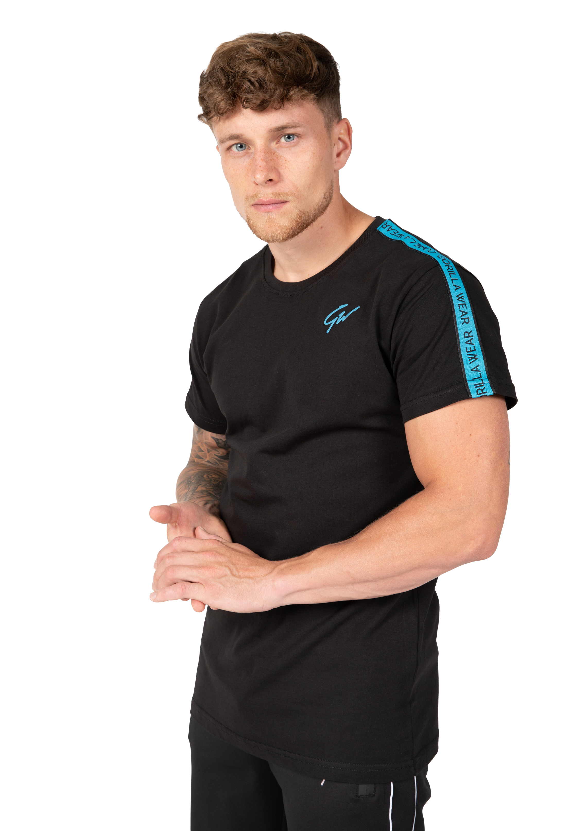 Gorilla Wear Chester T-shirt T-Shirt & Tops Black/Blue