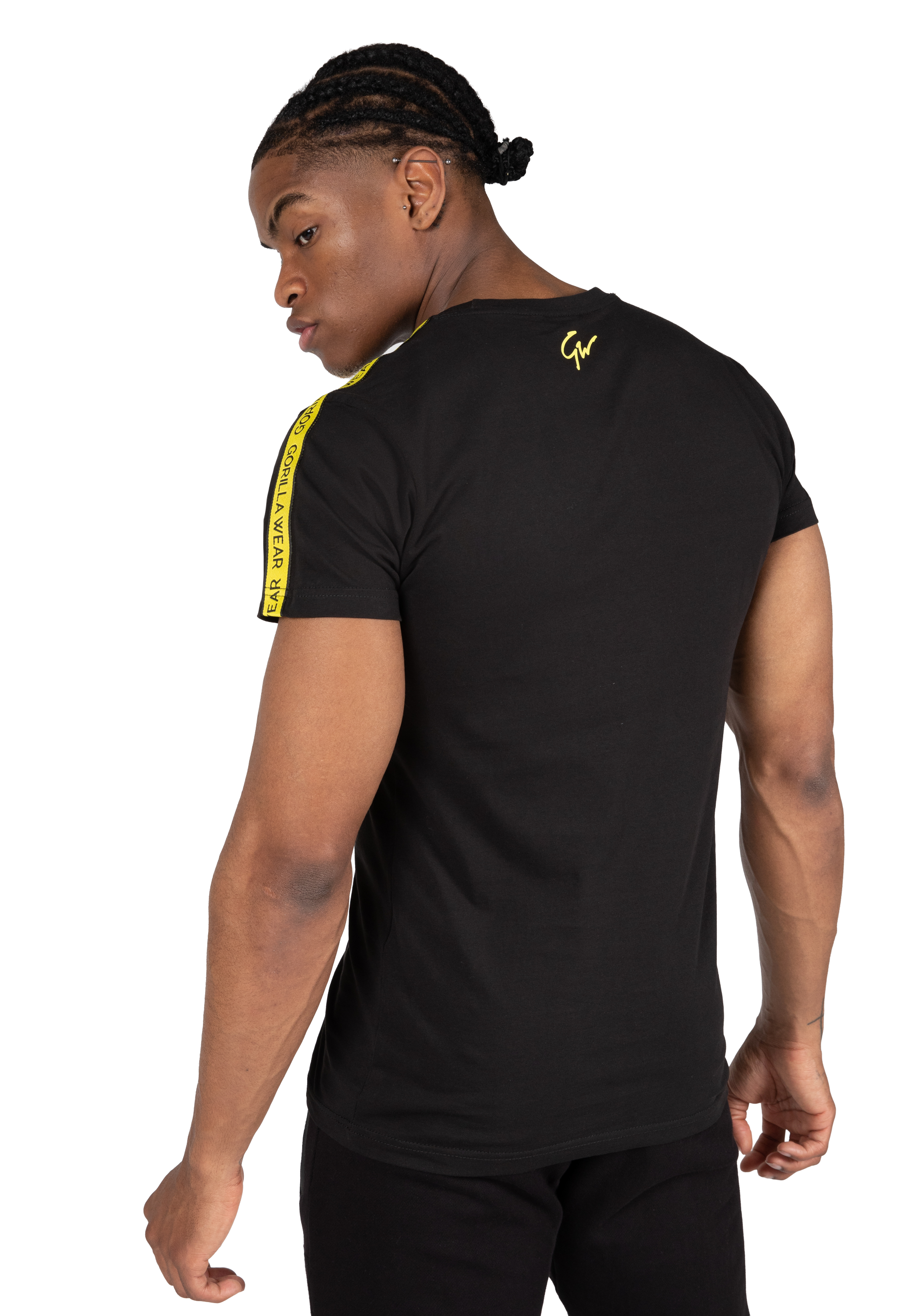 Gorilla Wear Chester T-shirt T-Shirt & Tops Black/Yellow