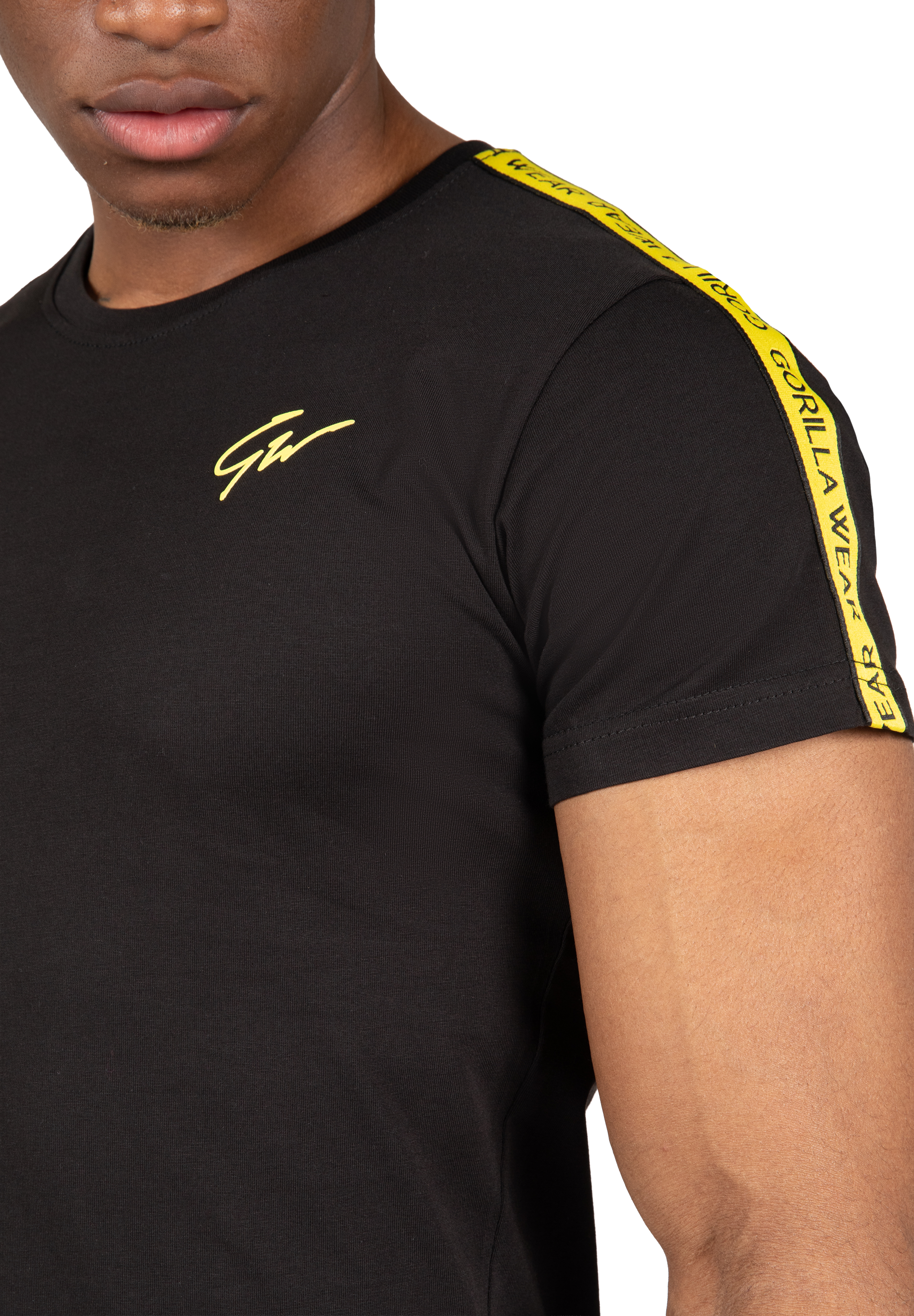 Gorilla Wear Chester T-shirt T-Shirt & Tops Black/Yellow