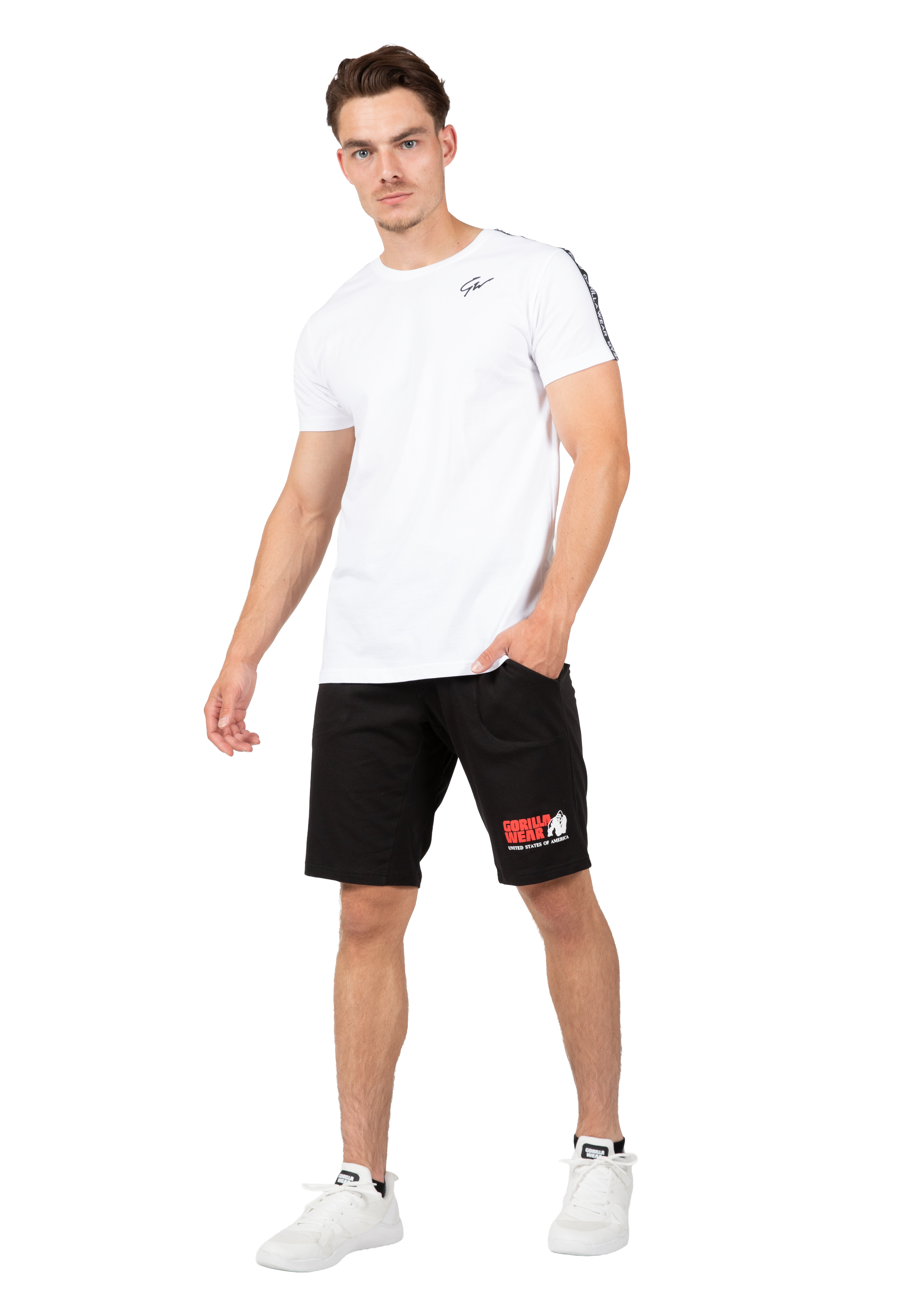 Gorilla Wear Chester T-shirt T-Shirt & Tops White/Black