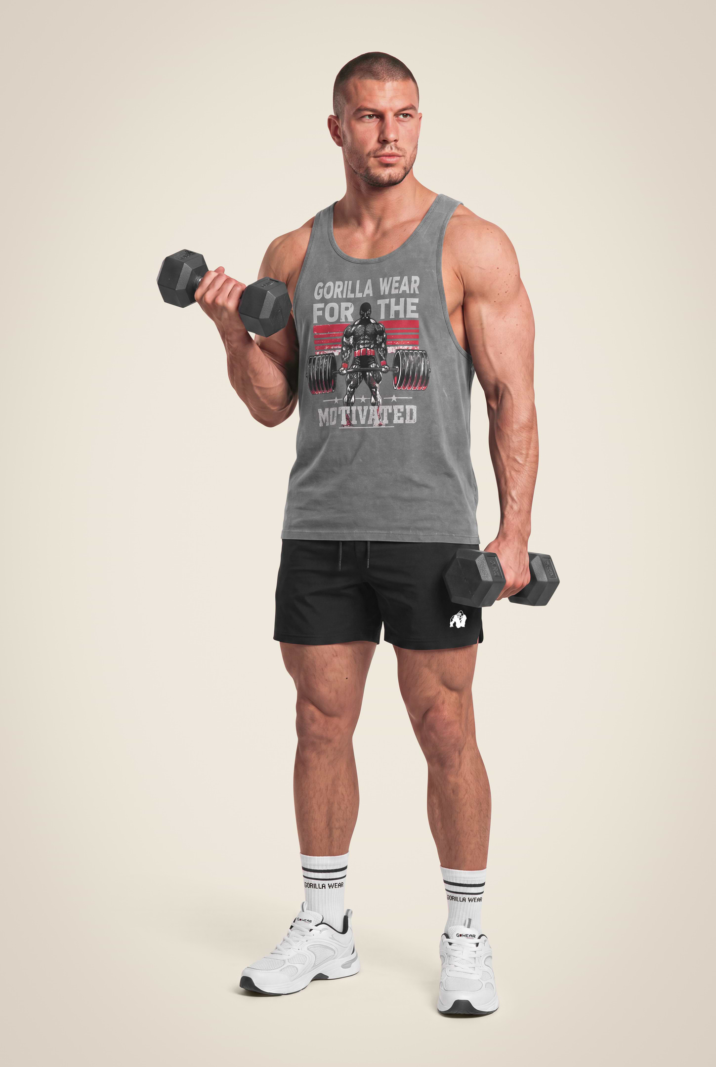 Gorilla Wear Churchill Stringer Tank Top Washed Gray