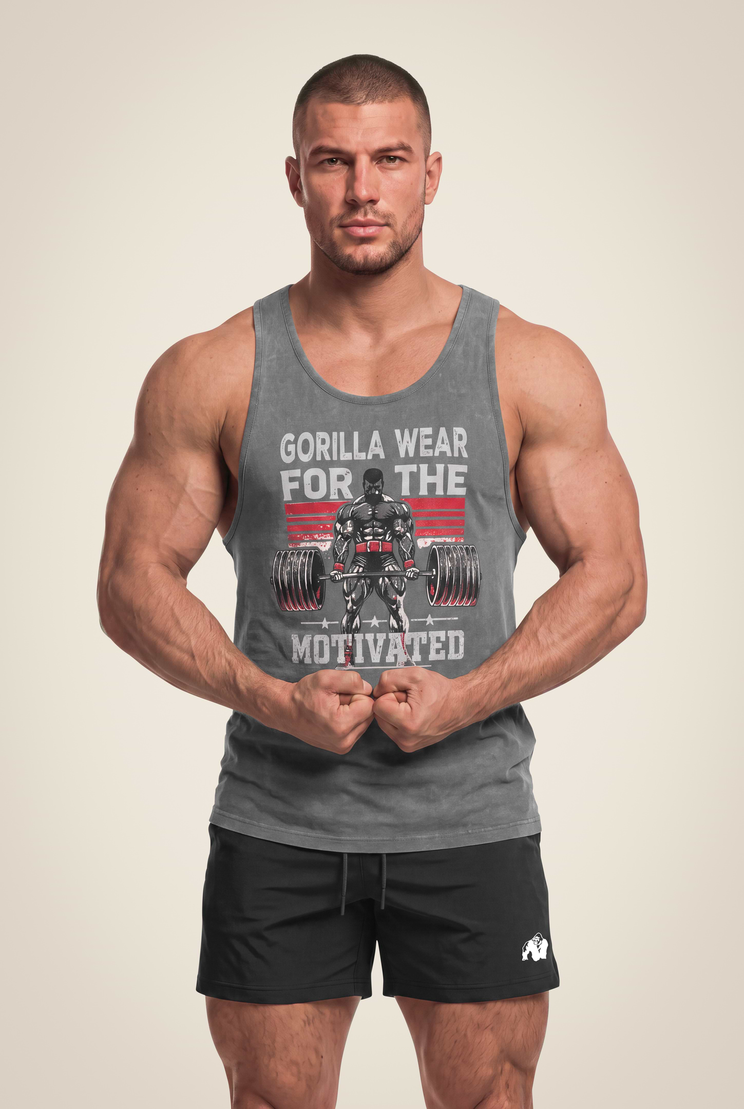 Gorilla Wear Churchill Stringer Tank Top Washed Gray