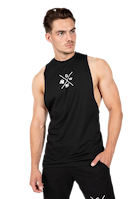 Gorilla Wear Cisco Drop Armhole Tank Top Tank Top Black/White