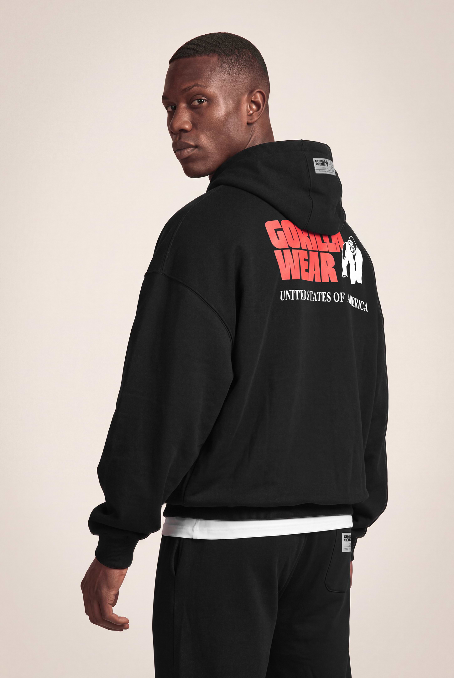 Gorilla Wear Classic Oversized Zipped Hoodie Hoodie & Sweatshirt Black