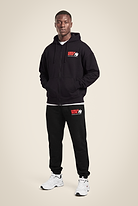 Gorilla Wear Classic Oversized Zipped Hoodie Hoodie & Sweatshirt Black