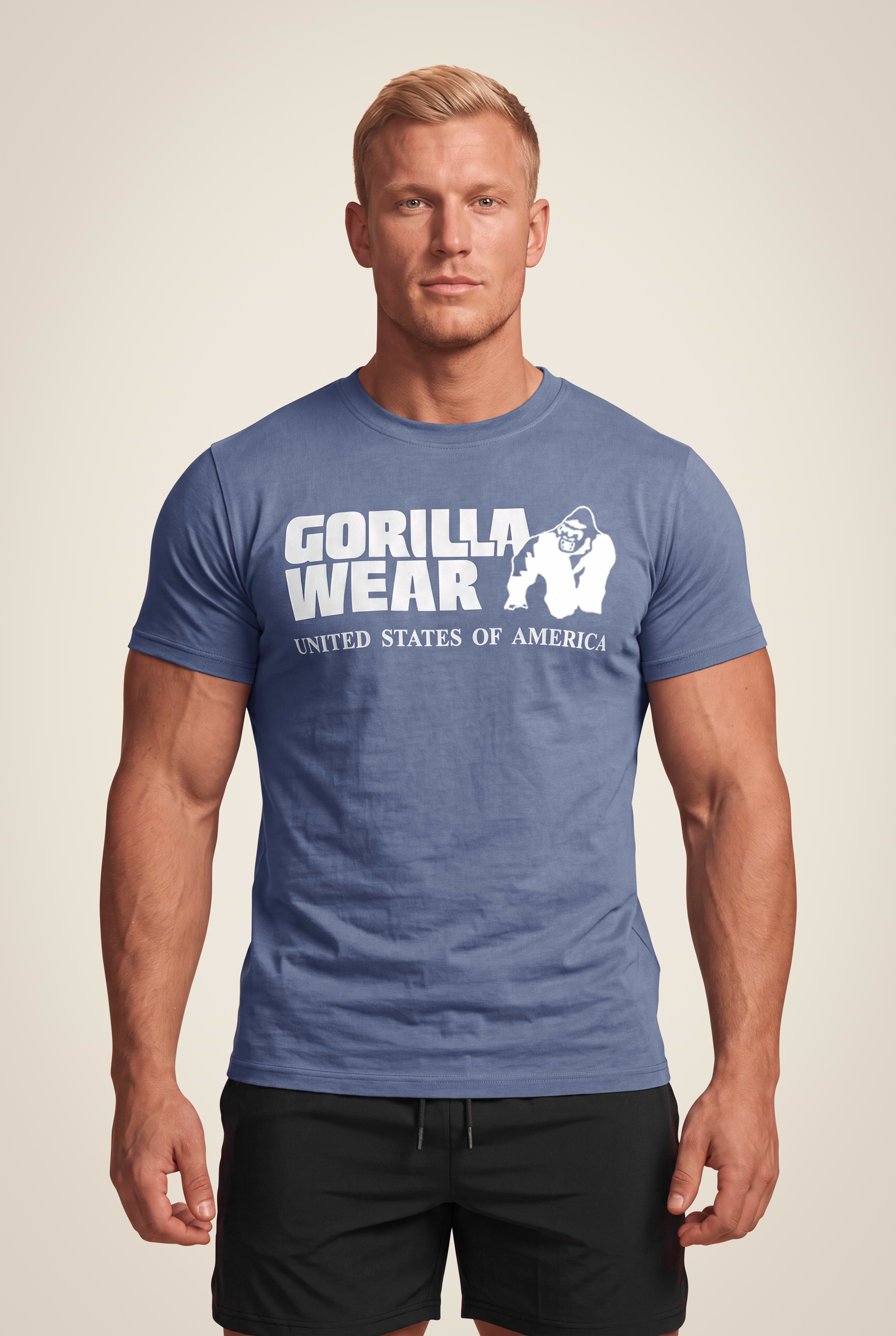 Gorilla Wear Classic T-Shirt T-Shirt & Tops Coronet Blue