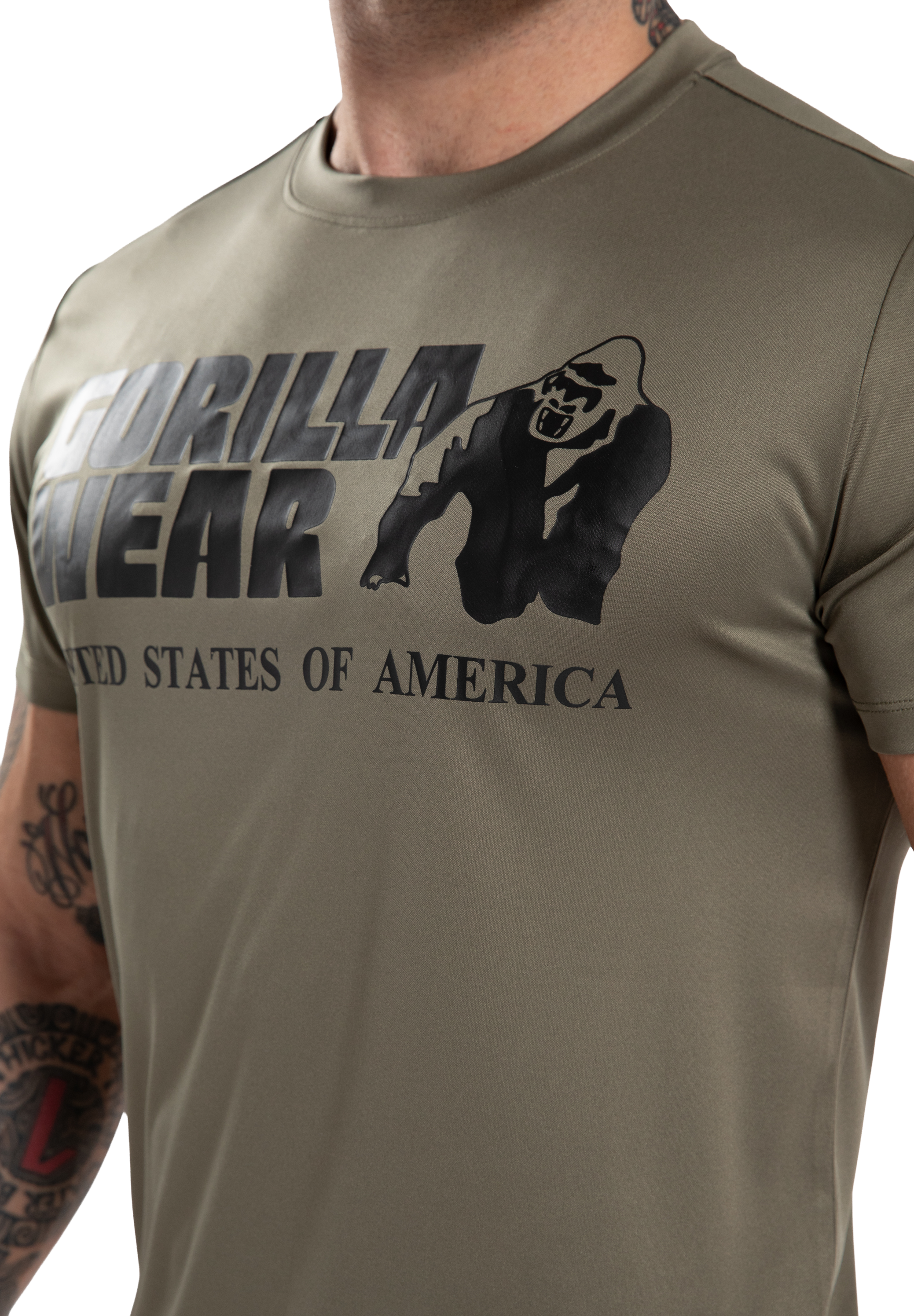 Gorilla Wear Classic Training T-Shirt T-Shirt & Tops Army Green