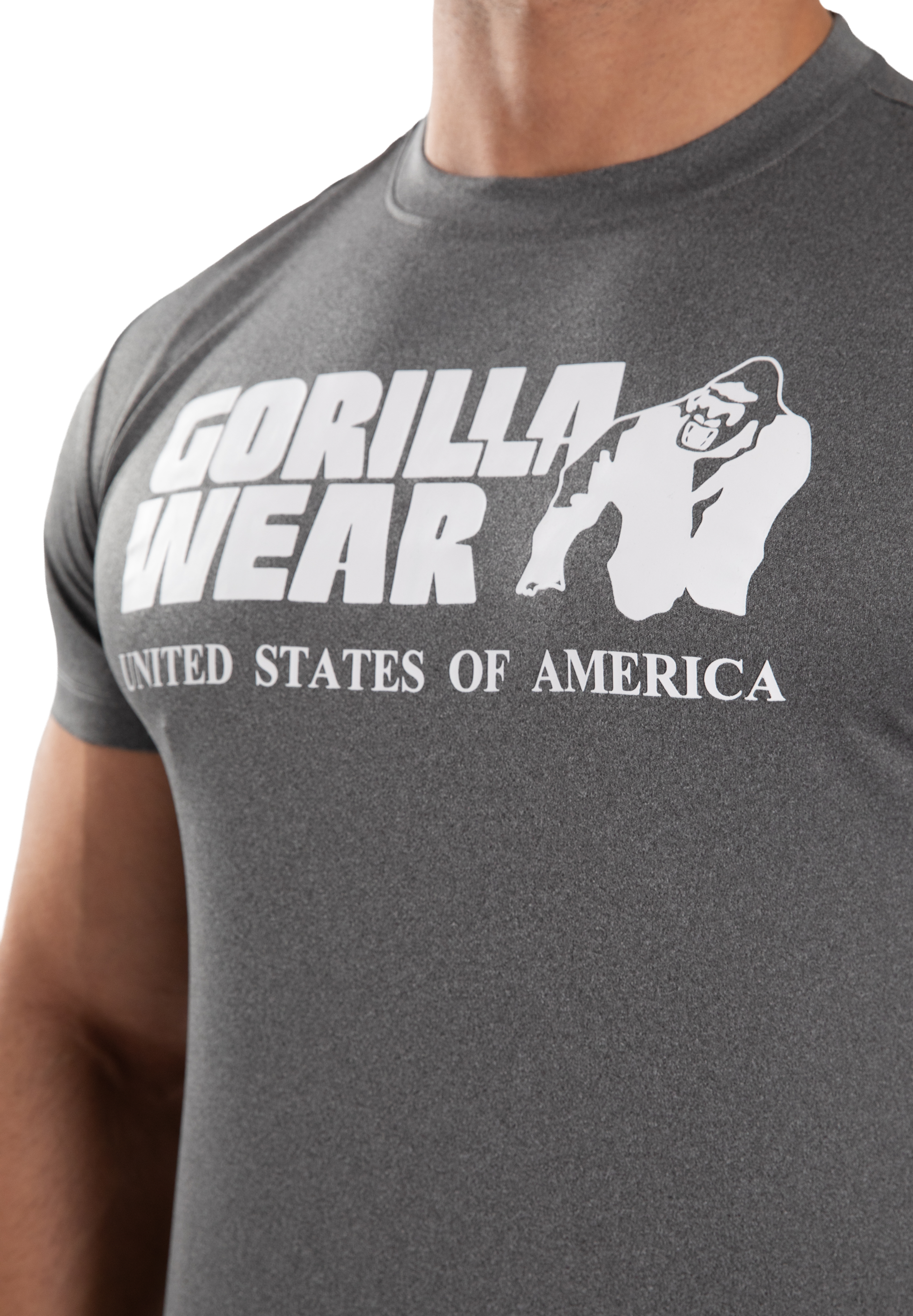 Gorilla Wear Classic Training T-Shirt T-Shirt & Tops Gray Melange