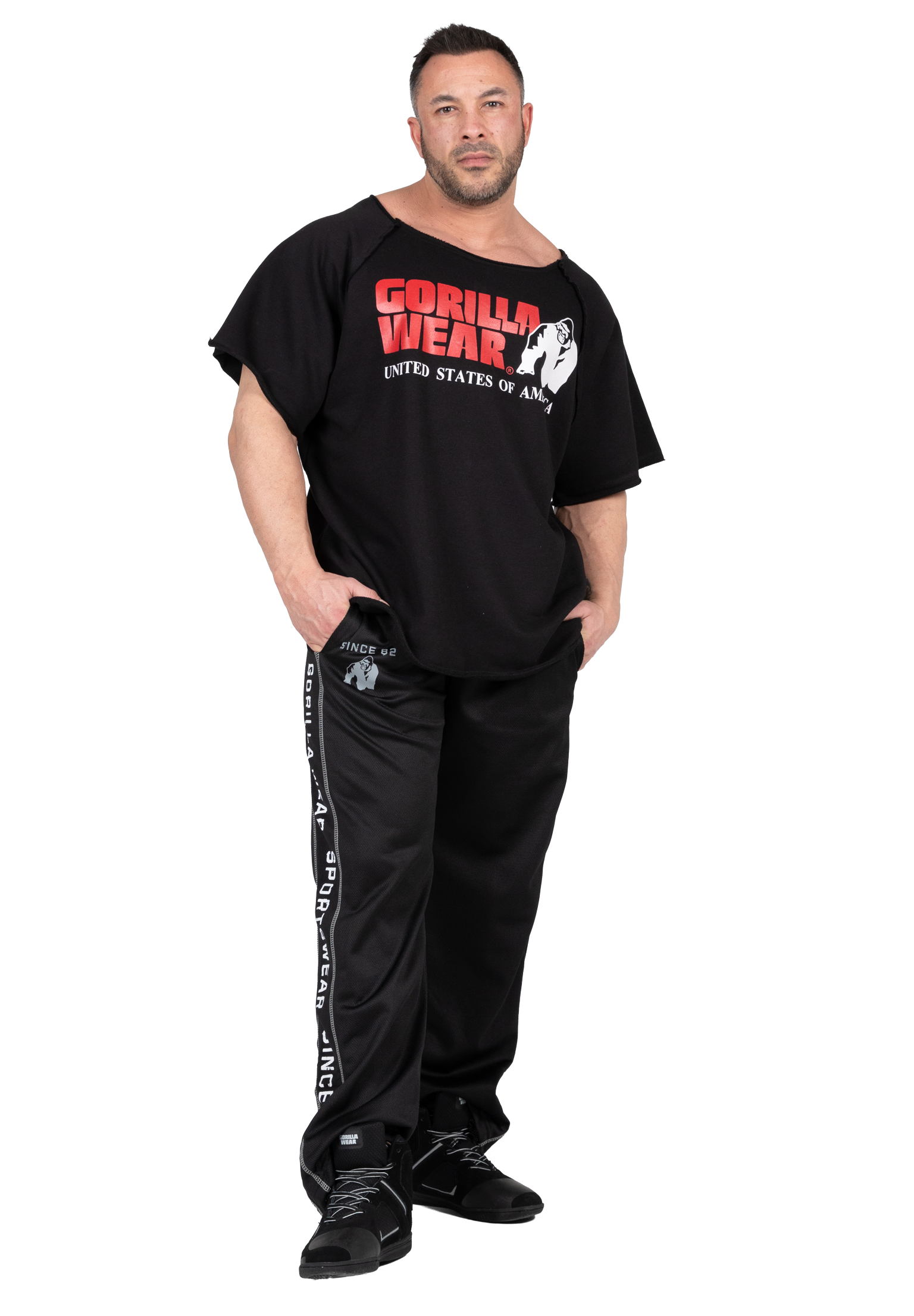 Gorilla Wear Classic Workout Top T-Shirt & Tops Black