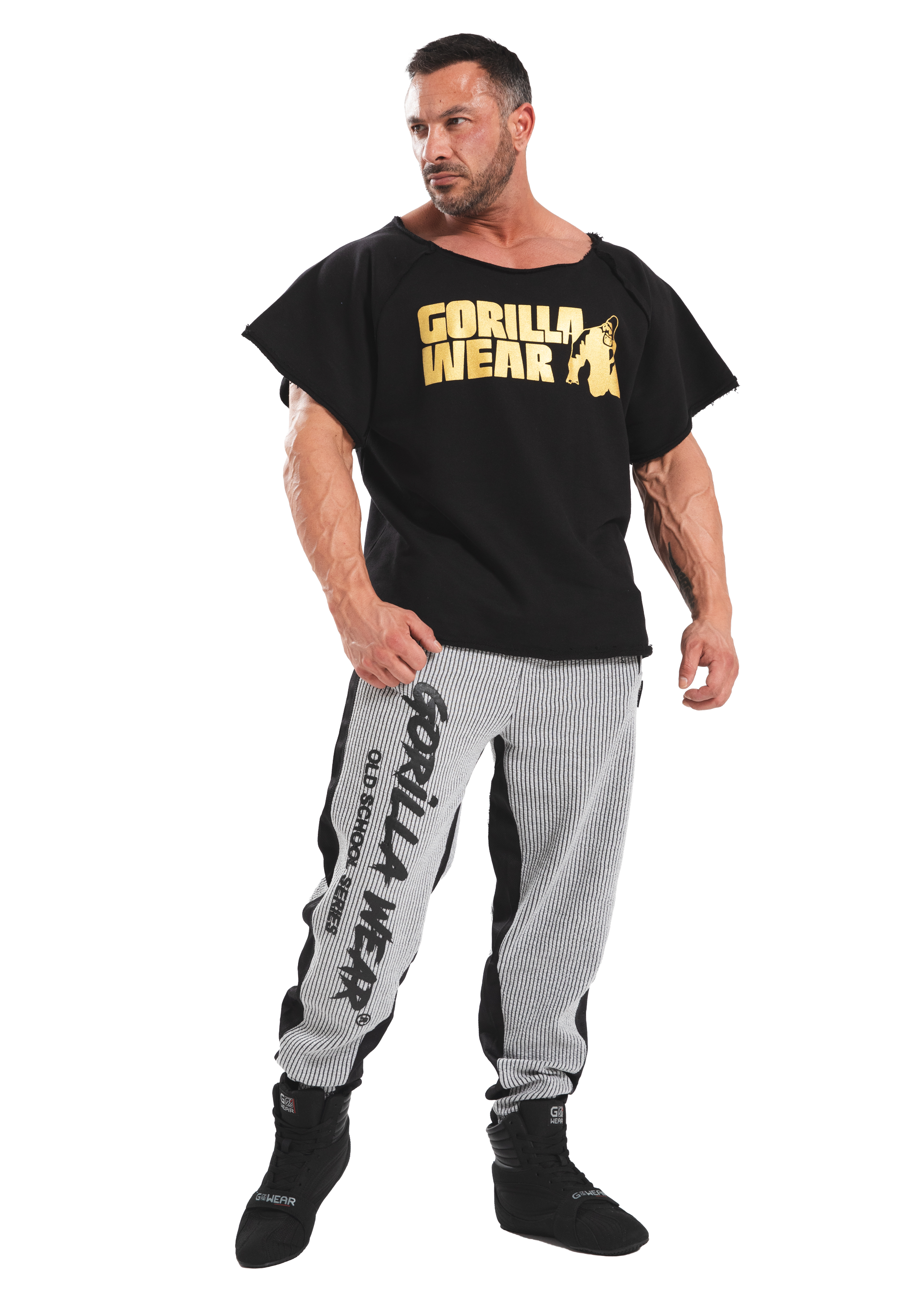 Gorilla Wear Classic Workout Top T-Shirt & Tops Black/Gold