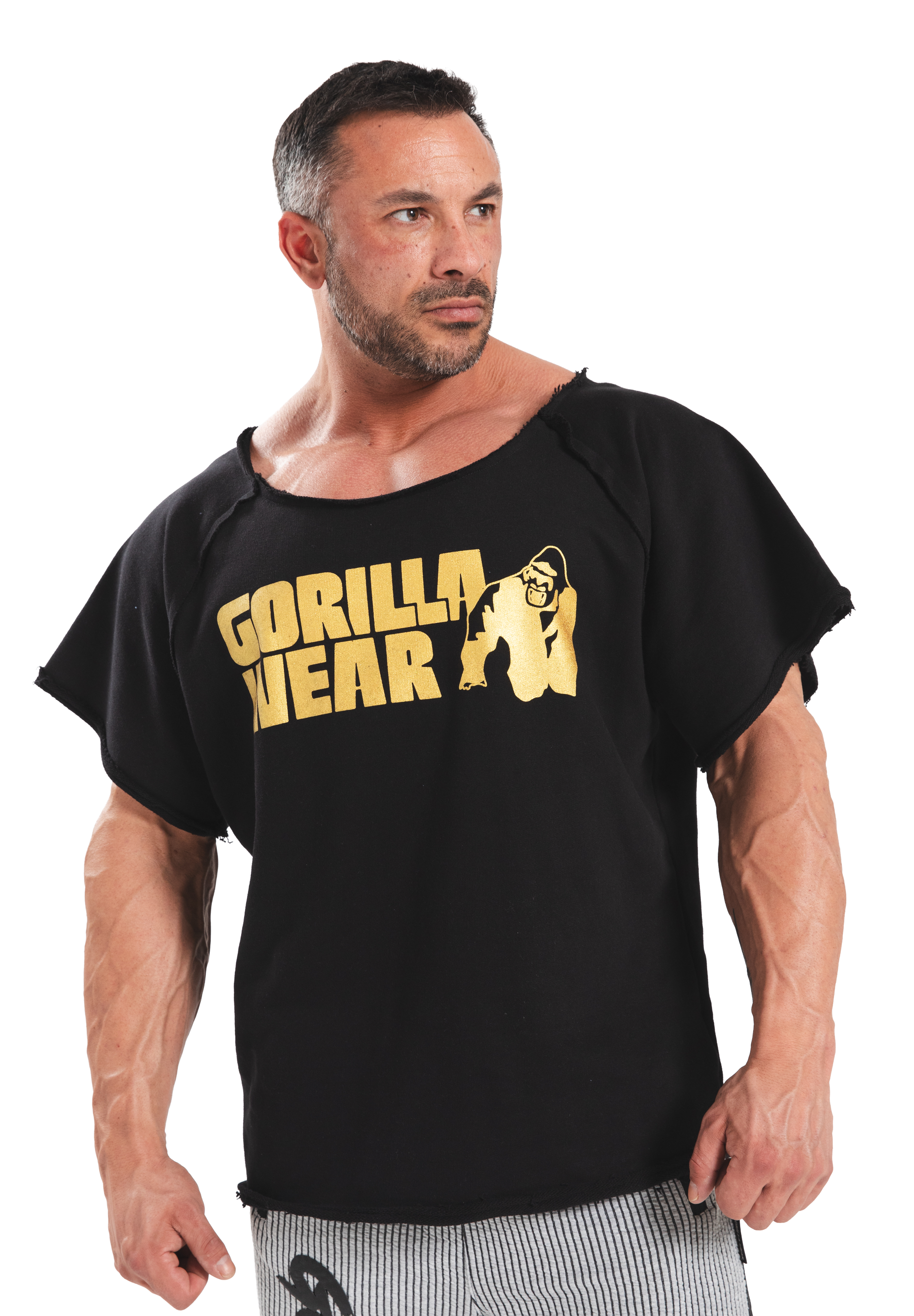 Gorilla Wear Classic Workout Top T-Shirt & Tops Black/Gold
