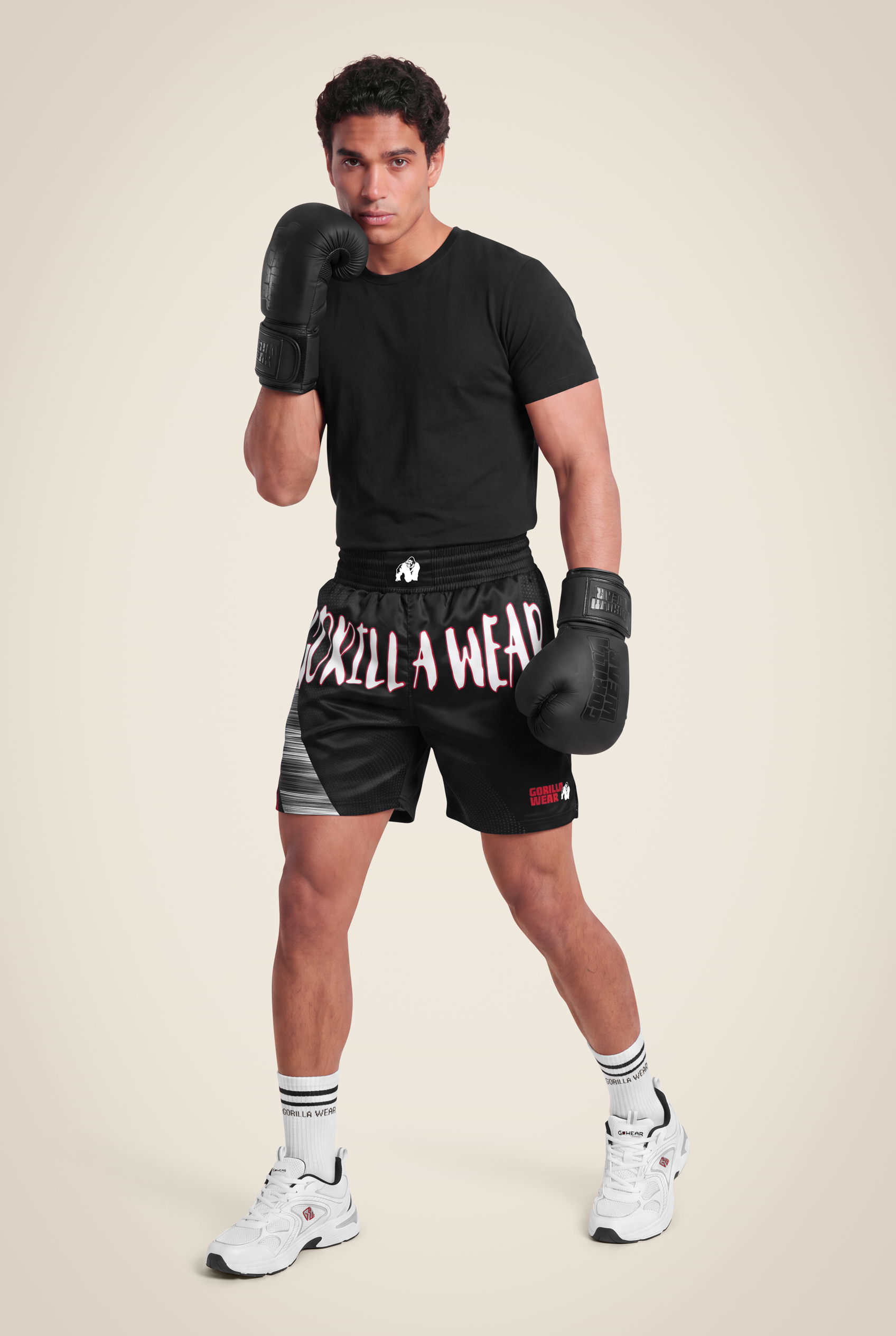 Gorilla Wear Clayton Boxing Shorts Shorts Black/Red