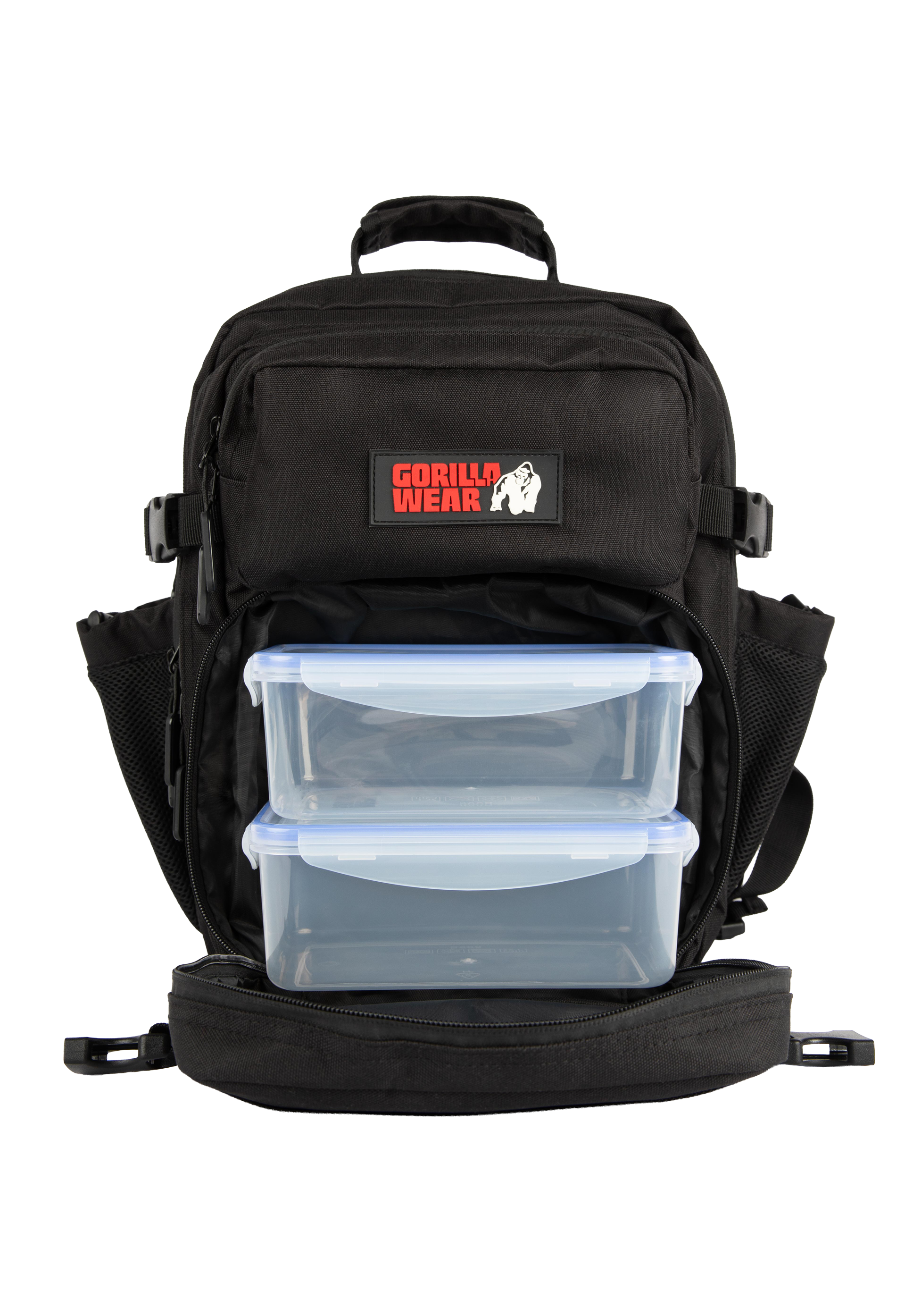 Gorilla Wear Clyde Meal Prep Backpack Gym Bags & Backpacks Black