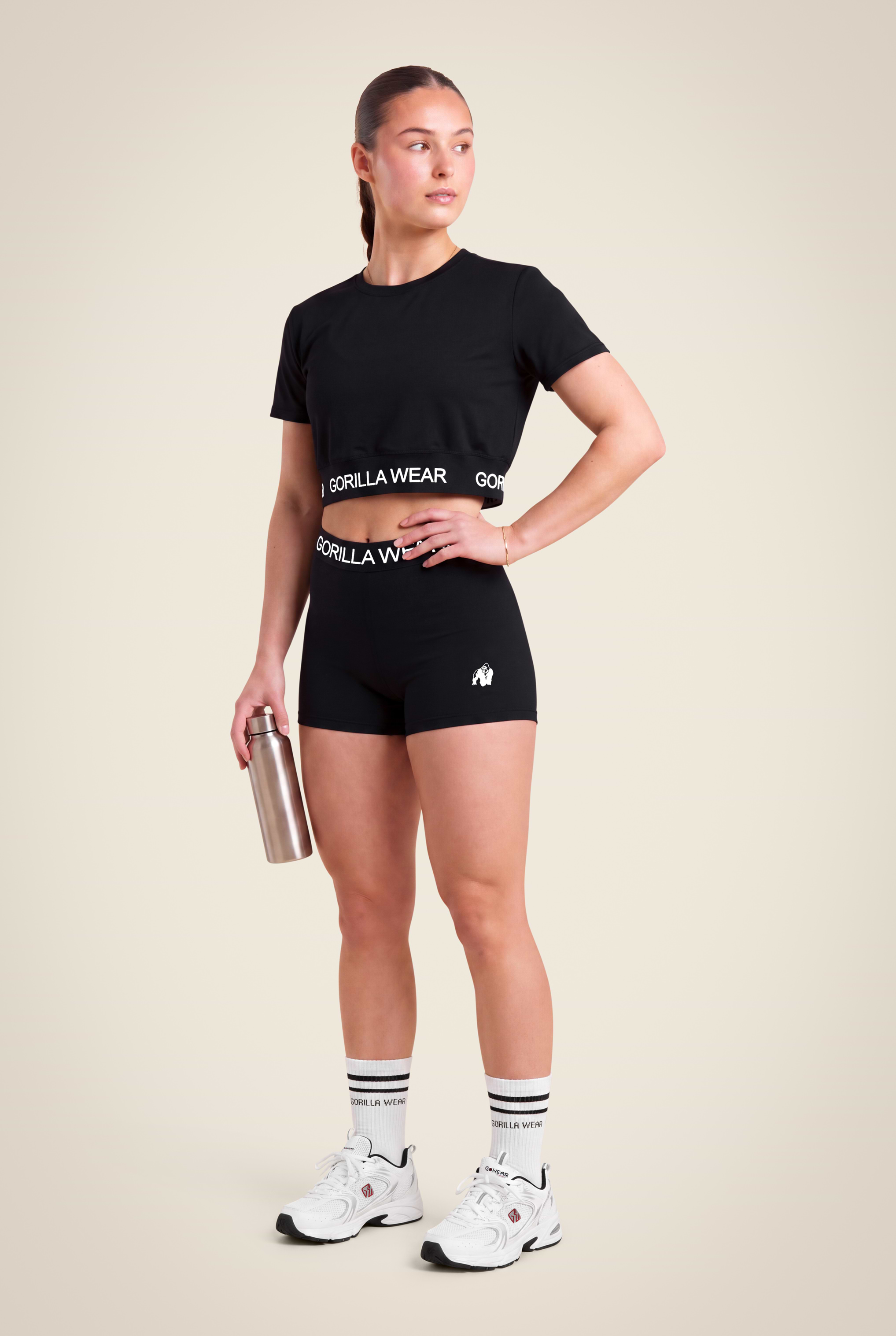 Gorilla Wear Colby Cropped T-Shirt T-Shirt & Tops Black
