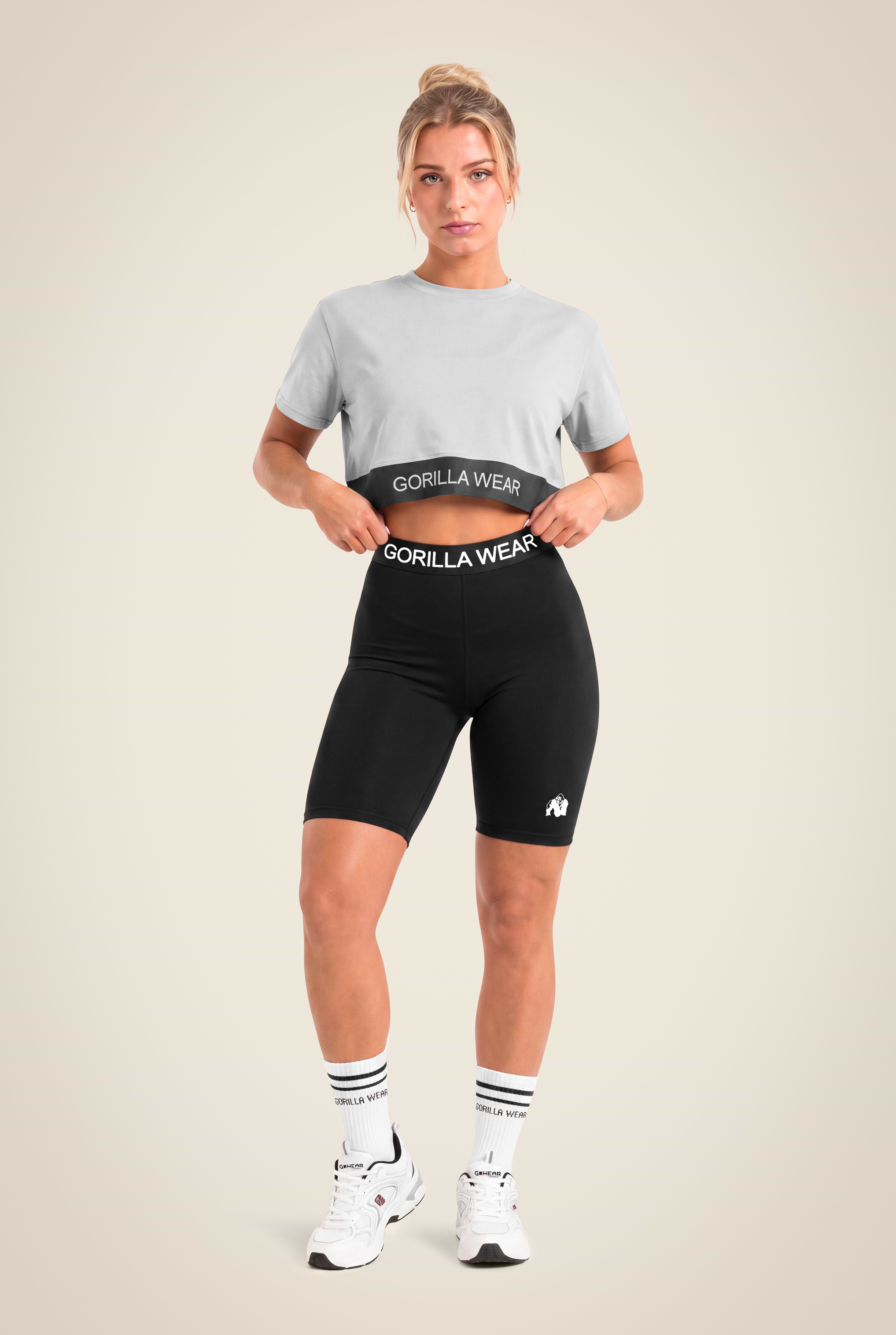 Gorilla Wear Colby Cropped T-Shirt T-Shirt & Tops Gray