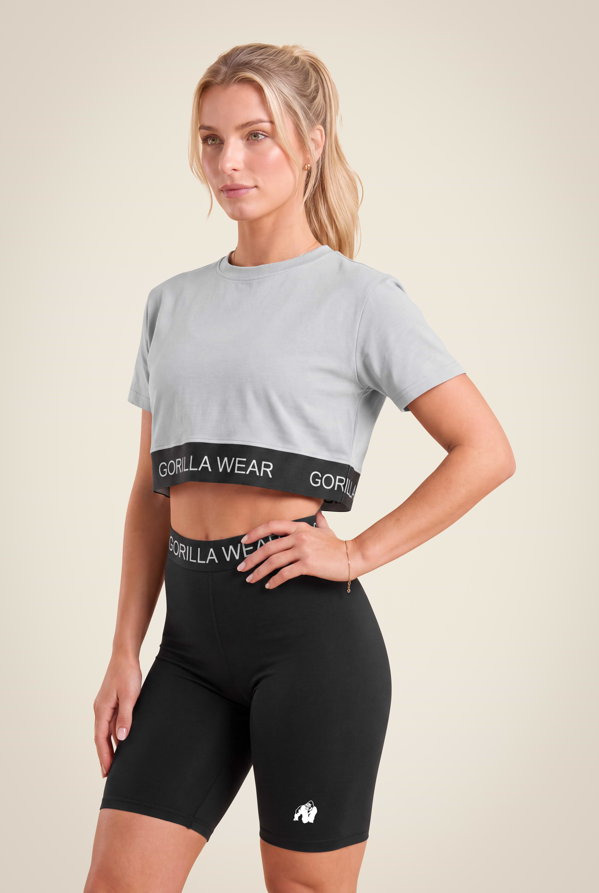 Gorilla Wear Colby Cropped T-Shirt T-Shirt & Tops Gray