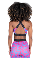 Gorilla Wear Colby Sports Bra Sports Bra Blue/Pink