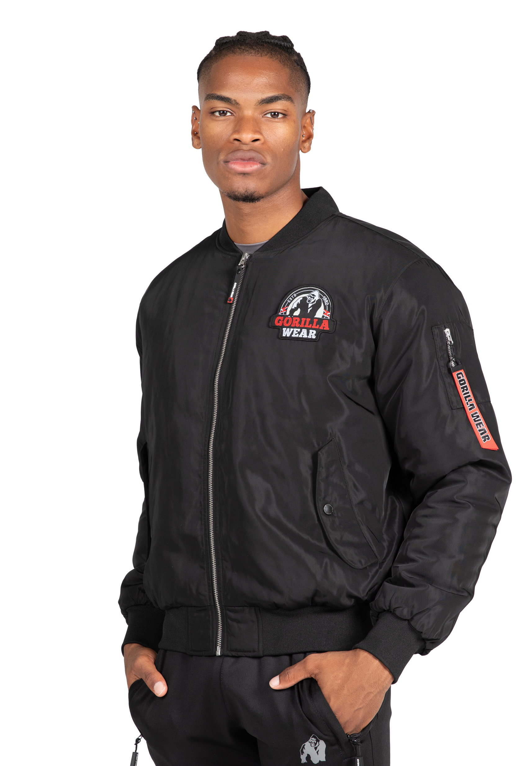 Gorilla Wear Covington Bomber Jacket Jacket Black