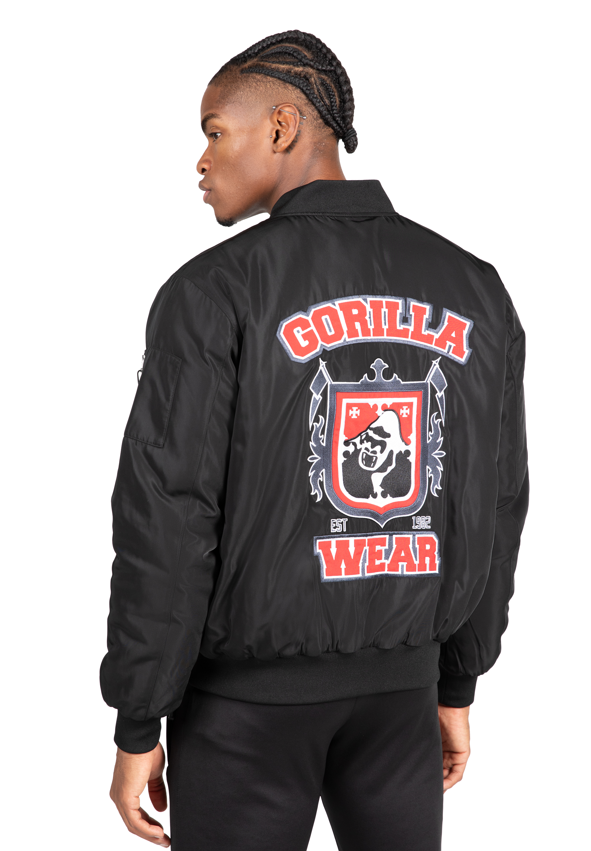 Gorilla Wear Covington Bomber Jacket Jacket Black