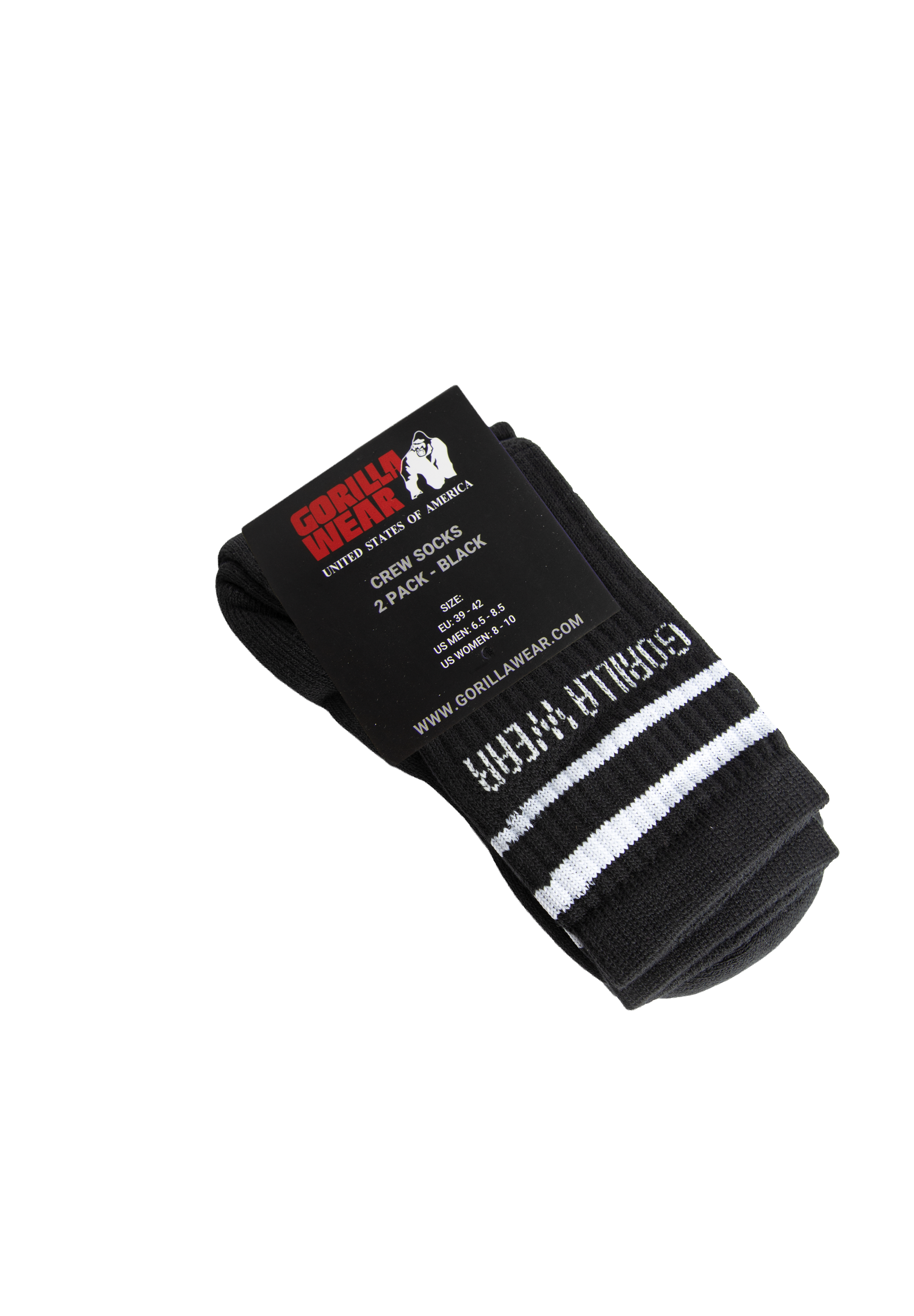 Gorilla Wear Crew Socks 2-Pack Socks Black