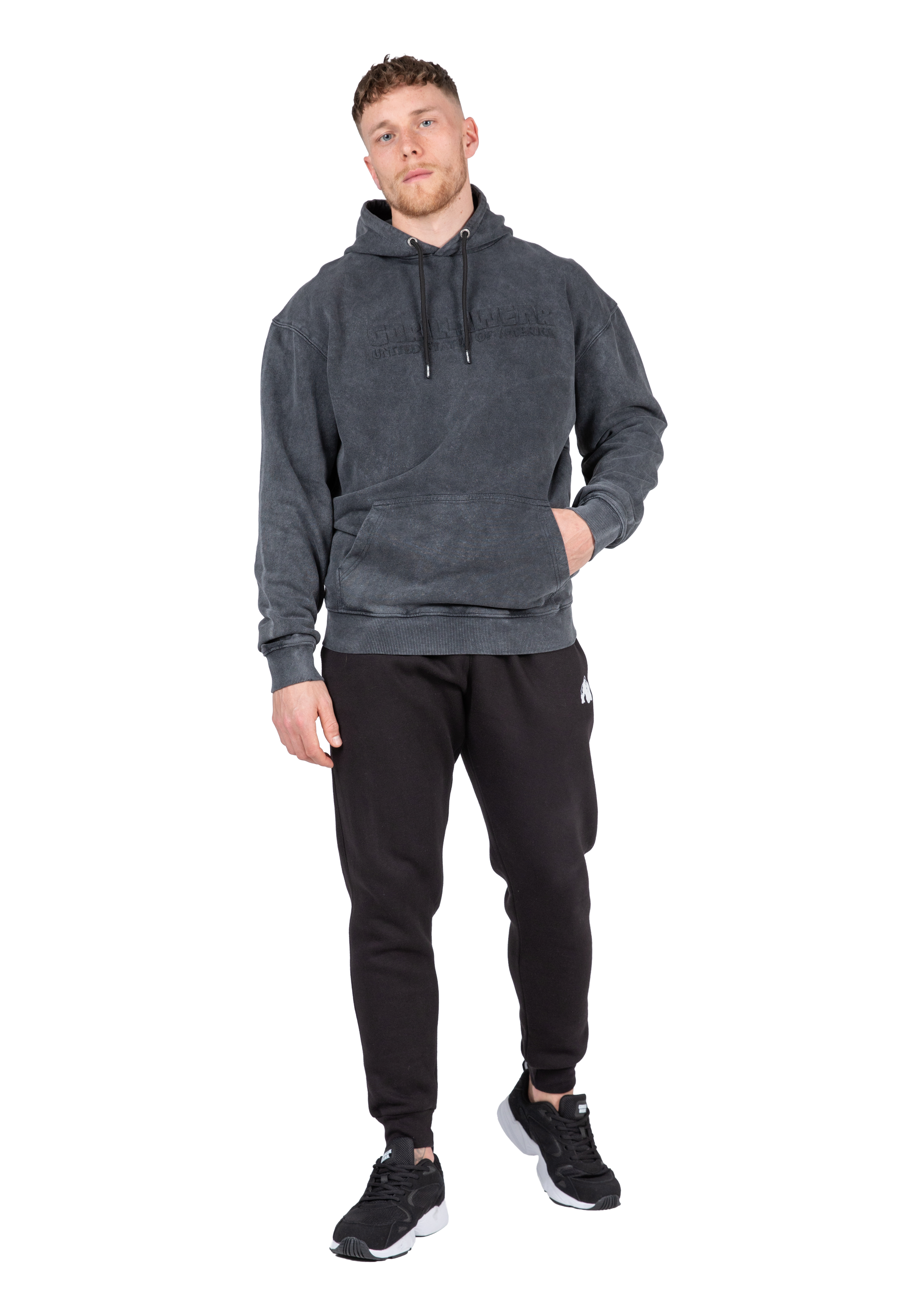 Gorilla Wear Crowley Men's Oversized Hoodie Hoodie & Sweatshirt Washed Gray