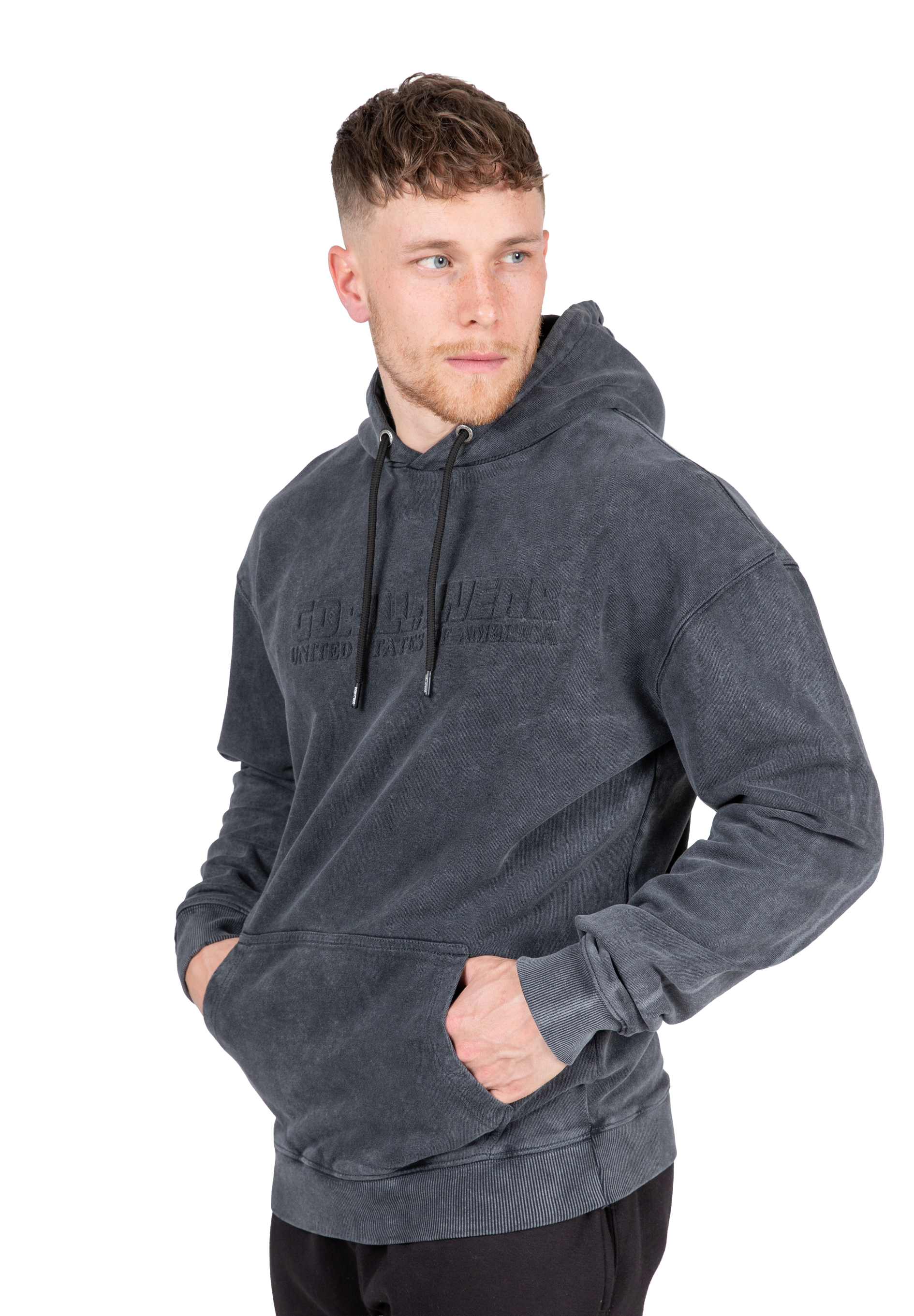 Gorilla Wear Crowley Men's Oversized Hoodie Hoodie & Sweatshirt Washed Gray