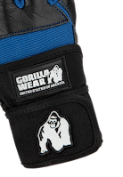 Gorilla Wear Dallas Wrist Wraps Gloves Workout Gloves & Grips Black/Blue