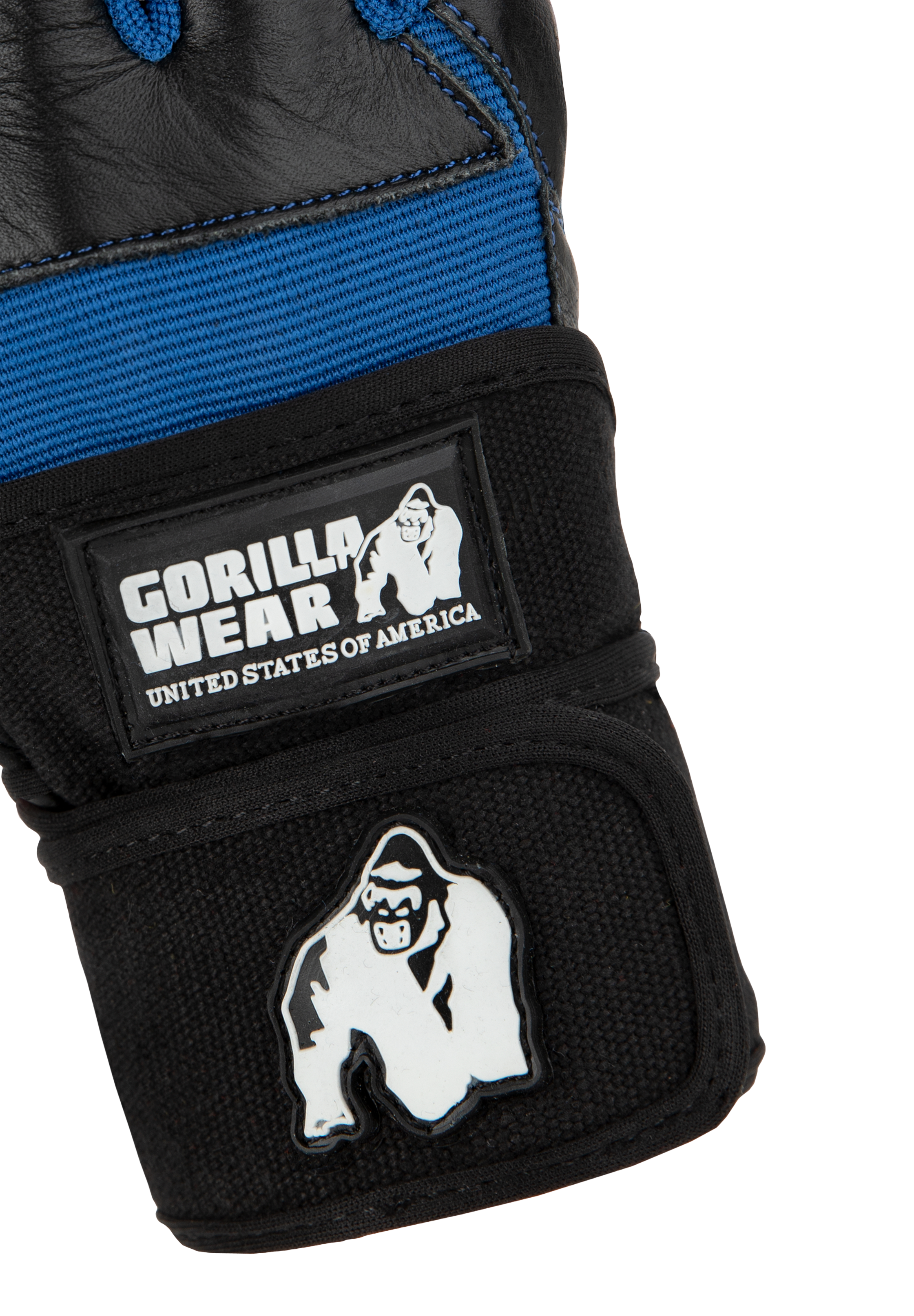 Gorilla Wear Dallas Wrist Wraps Gloves Workout Gloves & Grips Black/Blue