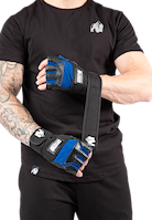 Gorilla Wear Dallas Wrist Wraps Gloves Workout Gloves & Grips Black/Blue