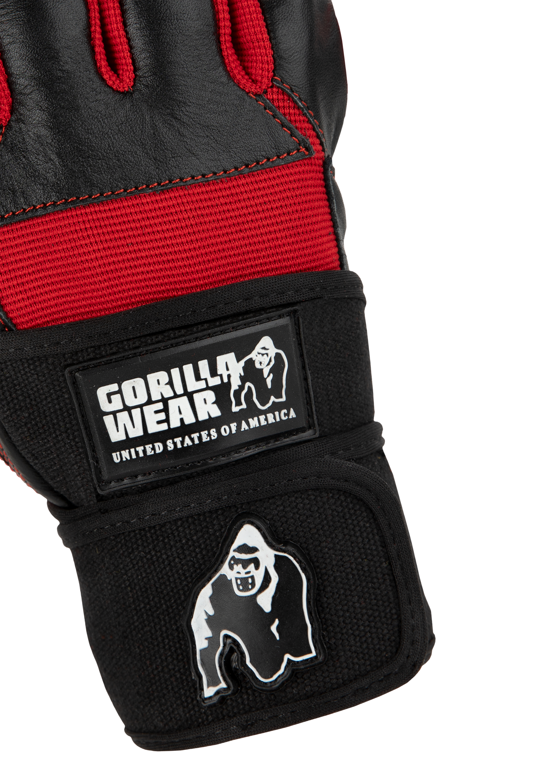 Gorilla Wear Dallas Wrist Wraps Gloves Workout Gloves & Grips Black/Red