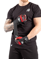 Gorilla Wear Dallas Wrist Wraps Gloves Workout Gloves & Grips Black/Red