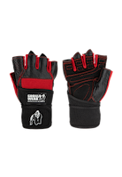 Gorilla Wear Dallas Wrist Wraps Gloves Workout Gloves & Grips Black/Red