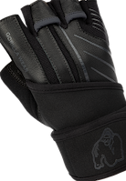 Gorilla Wear Dallas Wrist Wraps Gloves 2.0 Workout Gloves & Grips Black/Gray