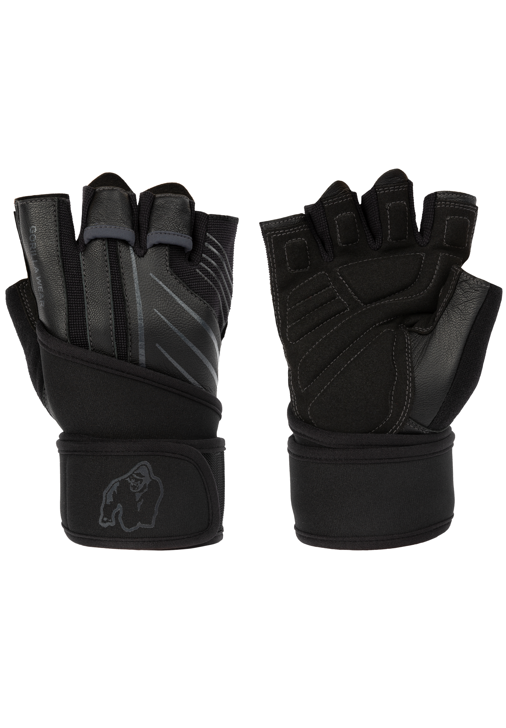 Gorilla Wear Dallas Wrist Wraps Gloves 2.0 Workout Gloves & Grips Black/Gray