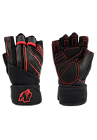 Gorilla Wear Dallas Wrist Wraps Gloves 2.0 Workout Gloves & Grips Black/Red