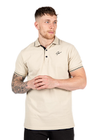 Gorilla Wear Delano Polo T-Shirt & Tops Beige/Black