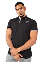 Gorilla Wear Delano Polo T-Shirt & Tops Black/White